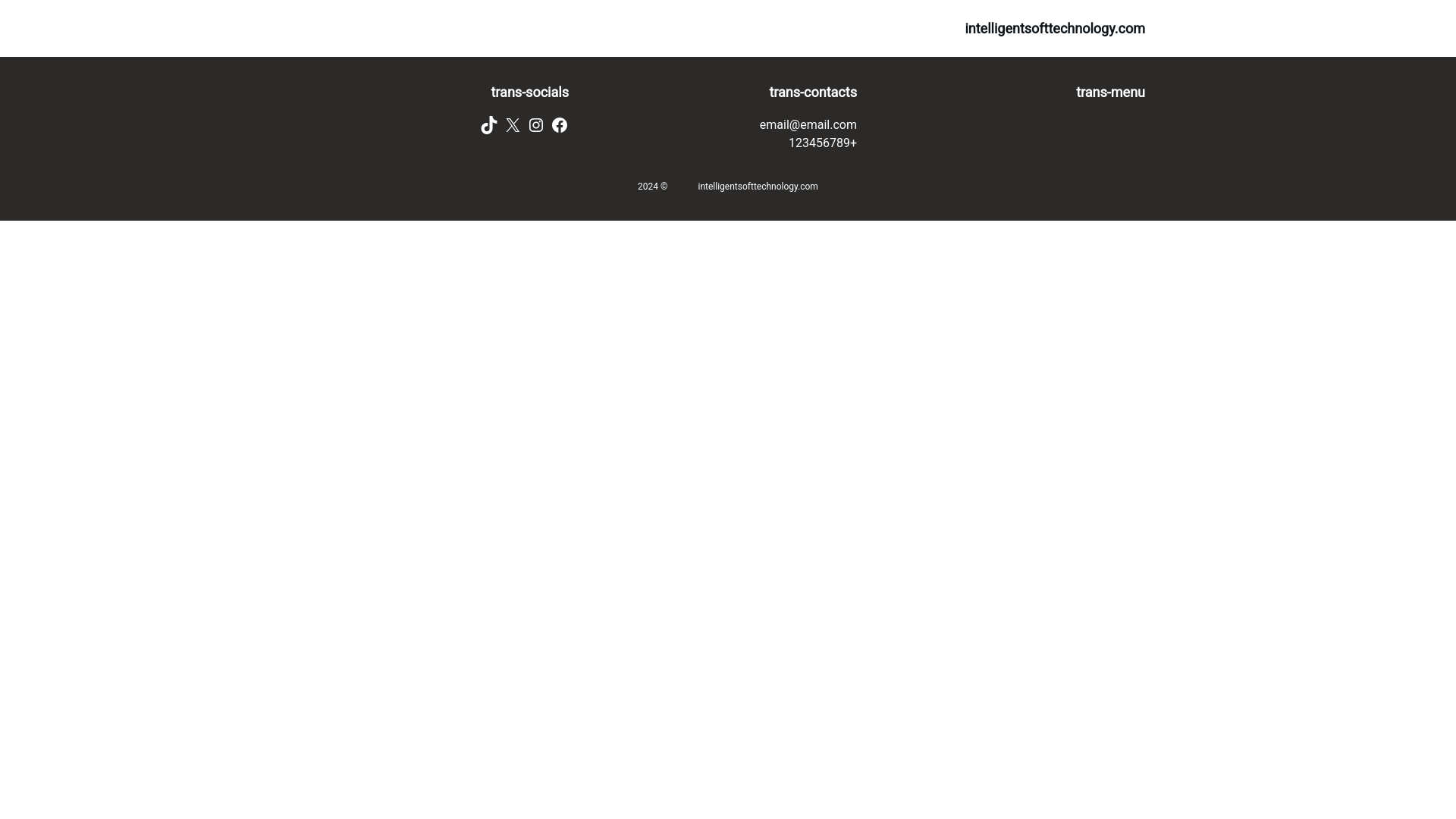 website screenshot of https://intelligentsofttechnology.com/