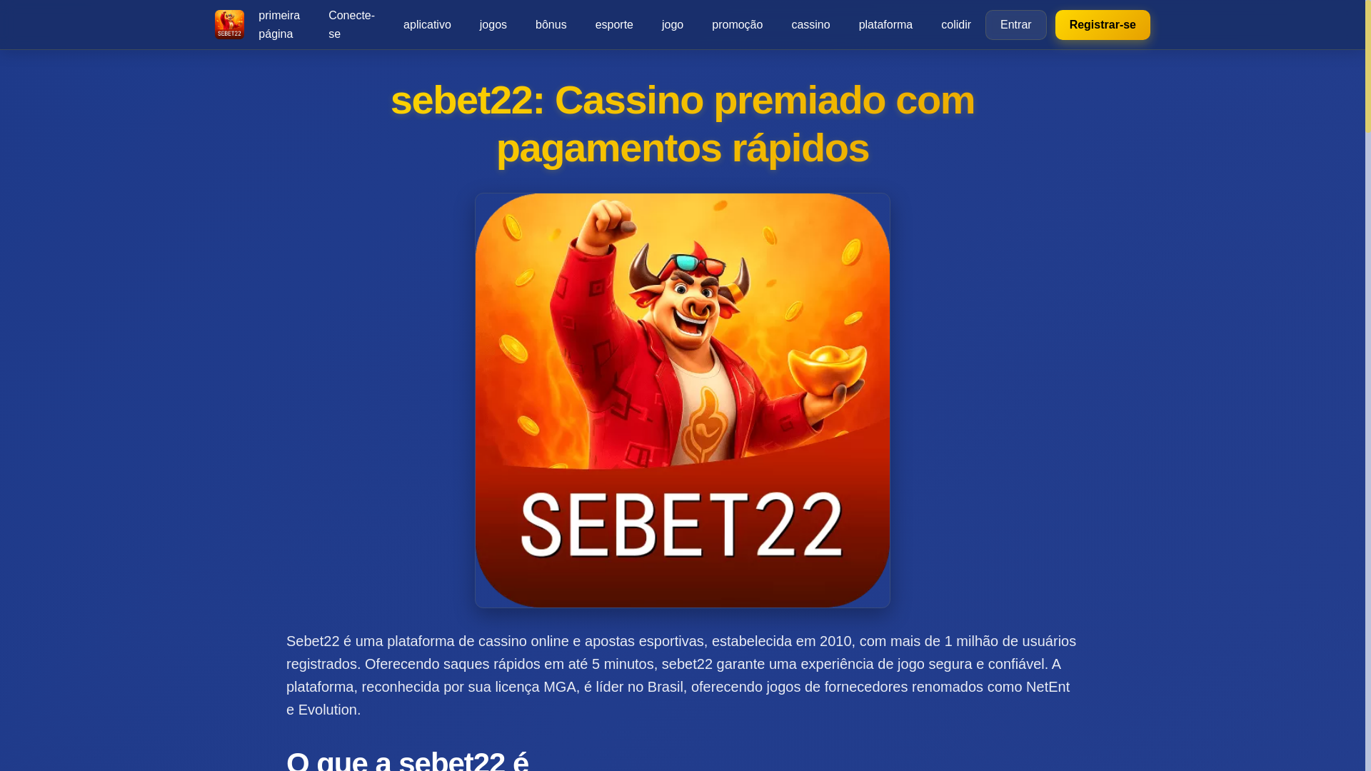 website screenshot of https://sebet22aa.com/