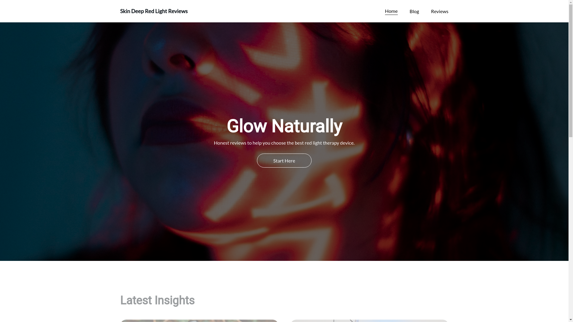 website screenshot of https://skindeepredlightreviews.com/