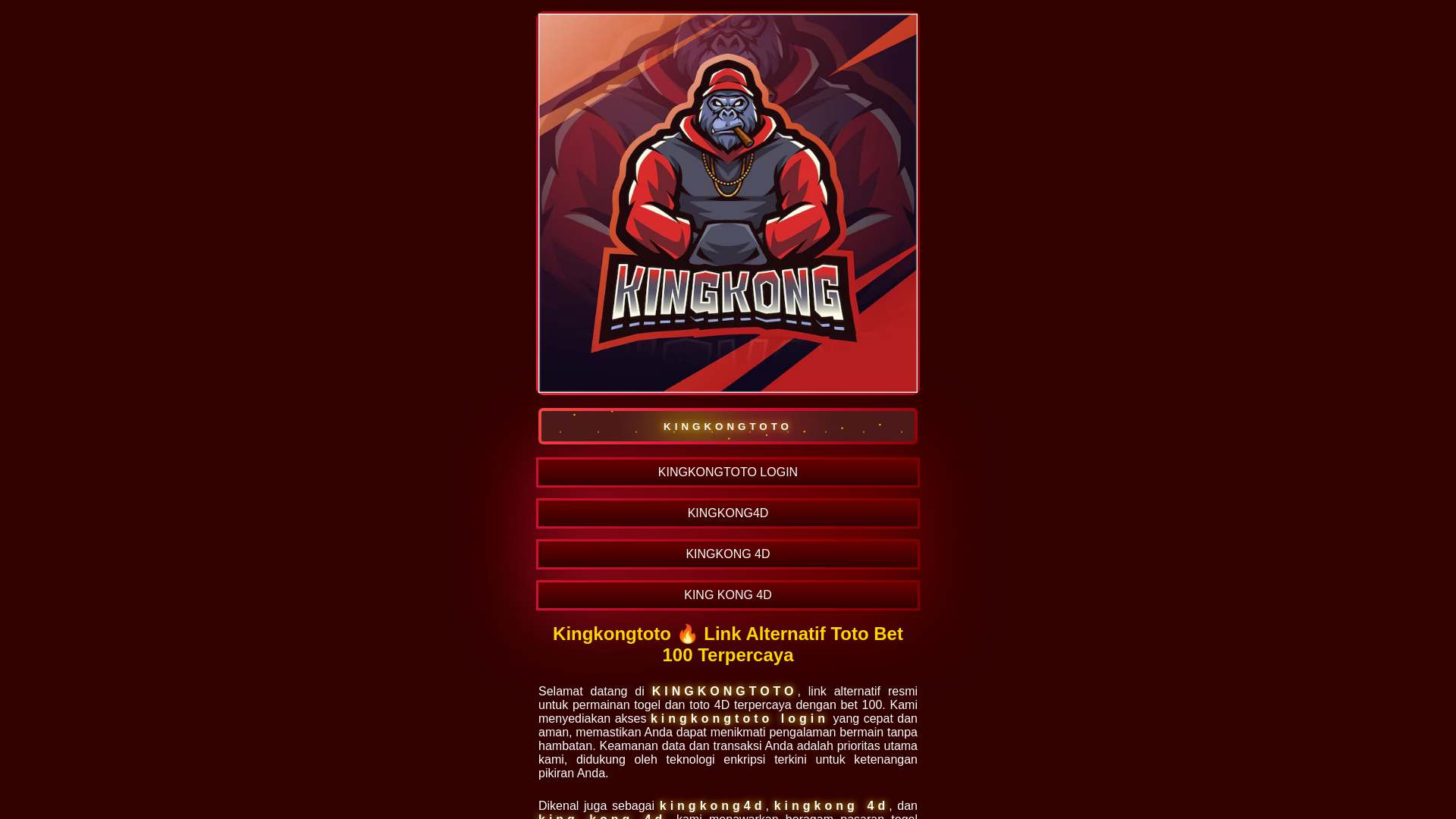 website screenshot of https://kingkong-toto.pages.dev/