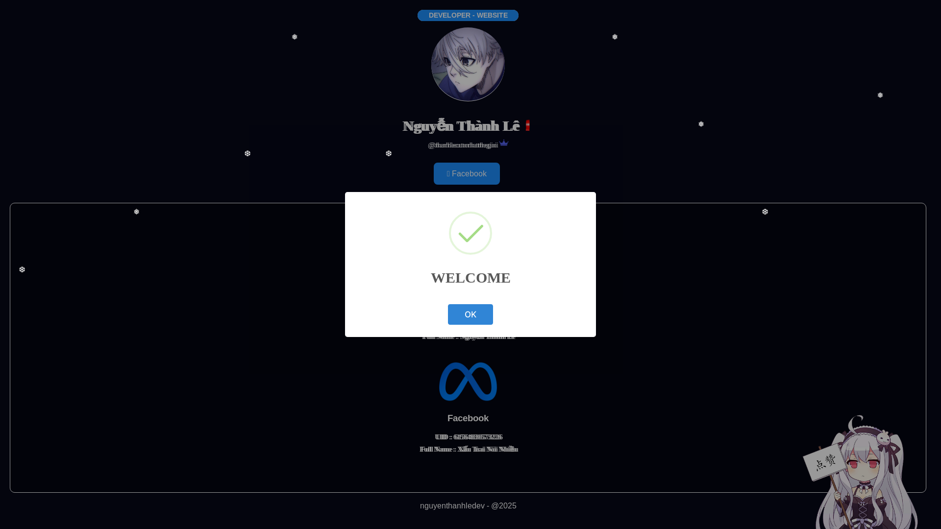 website screenshot of https://tanthuyhoang.pages.dev/