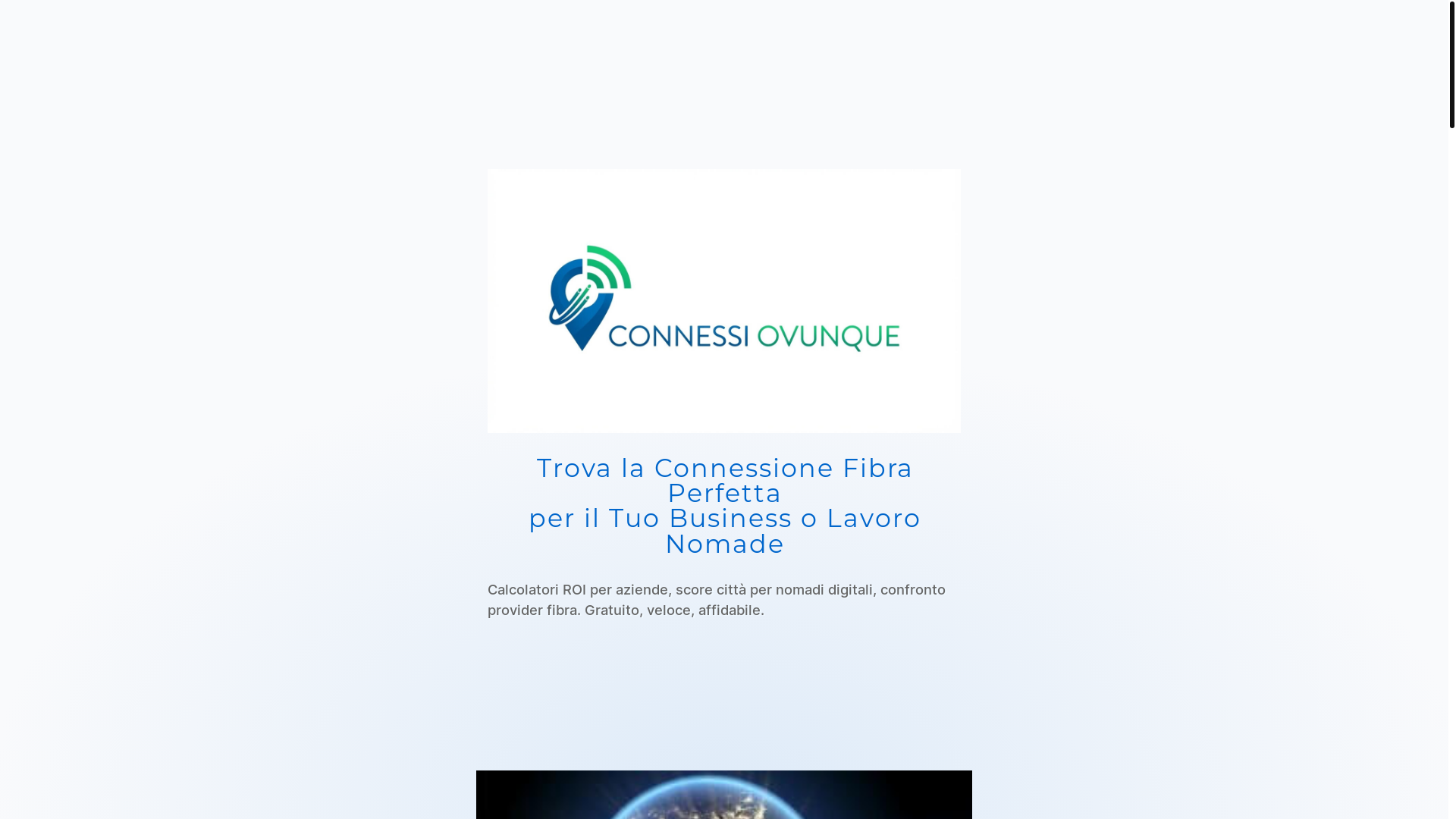 website screenshot of https://connessiovunque.com/