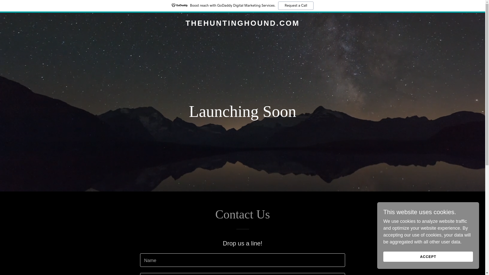 website screenshot of https://thehuntinghound.com/