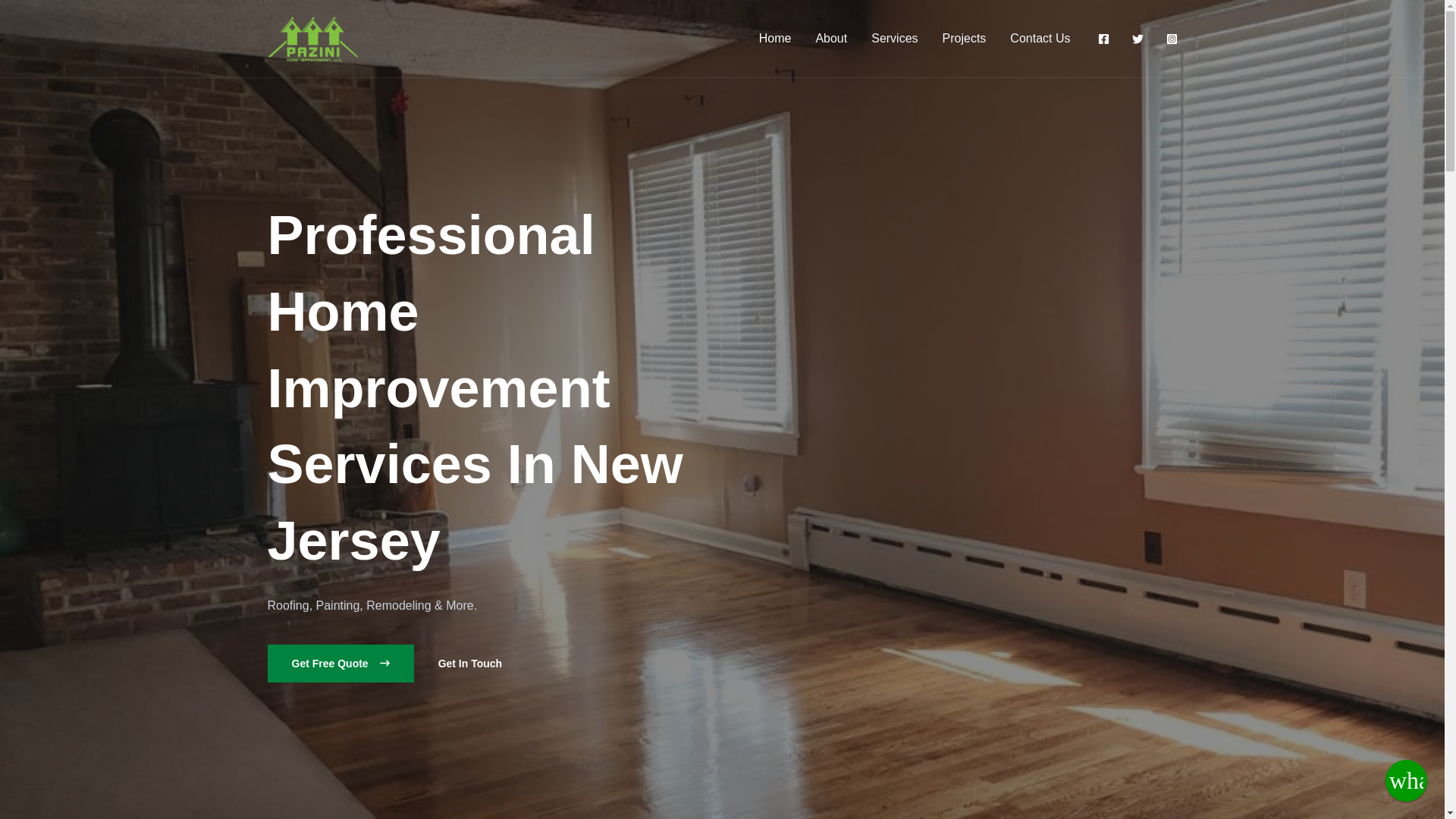 website screenshot of https://paziniremodeling.com/