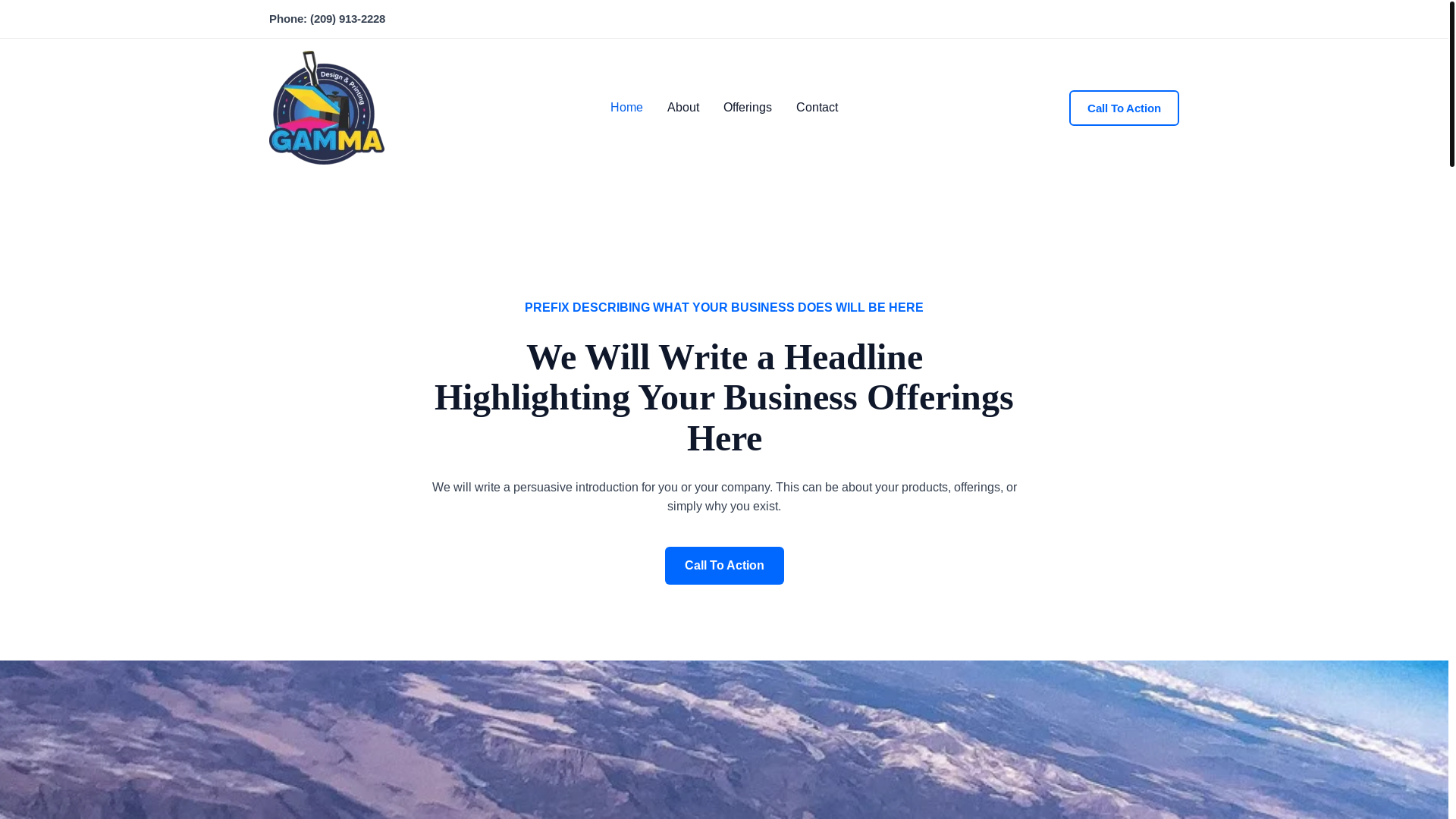 website screenshot of https://gammadesignandprint.com/