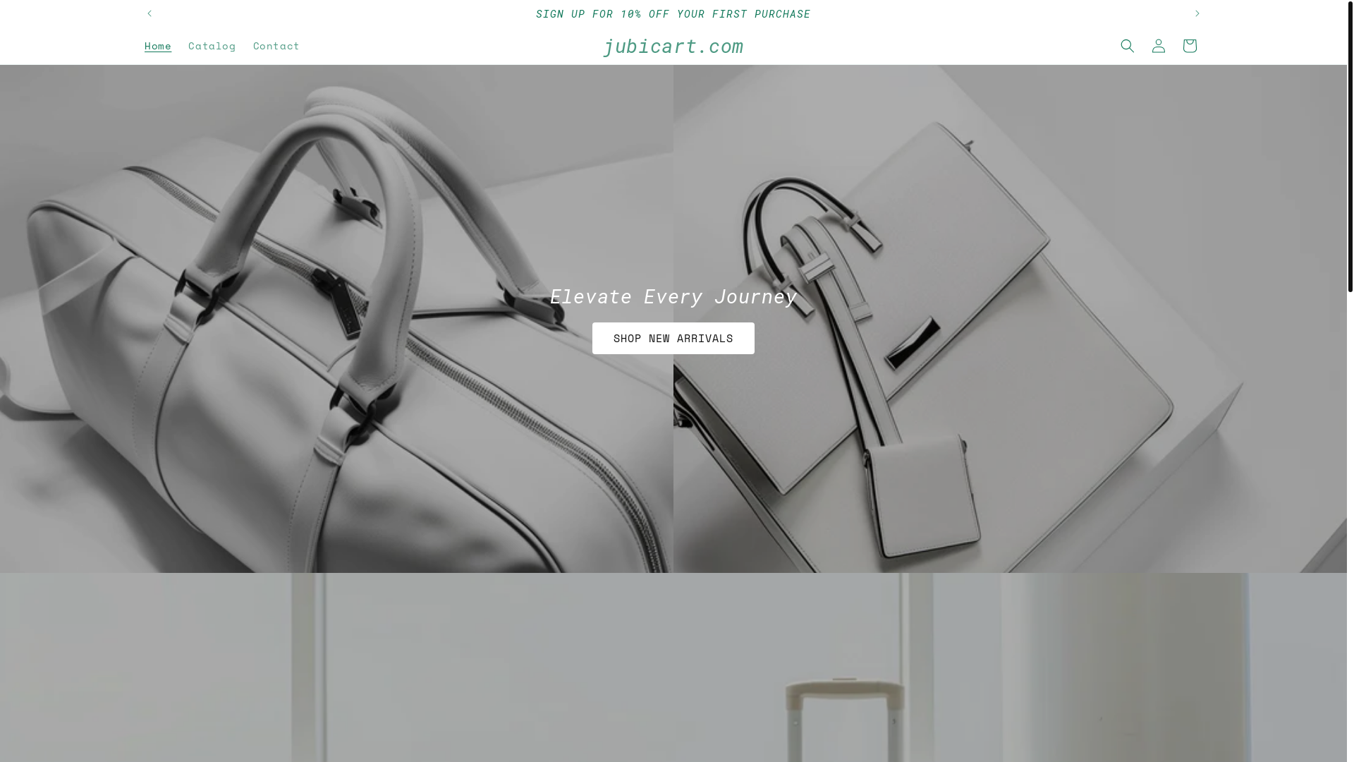 website screenshot of https://jubicart.com/