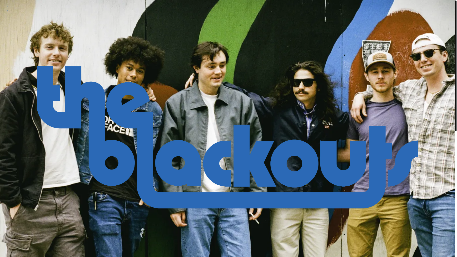website screenshot of https://blackoutsband.com/