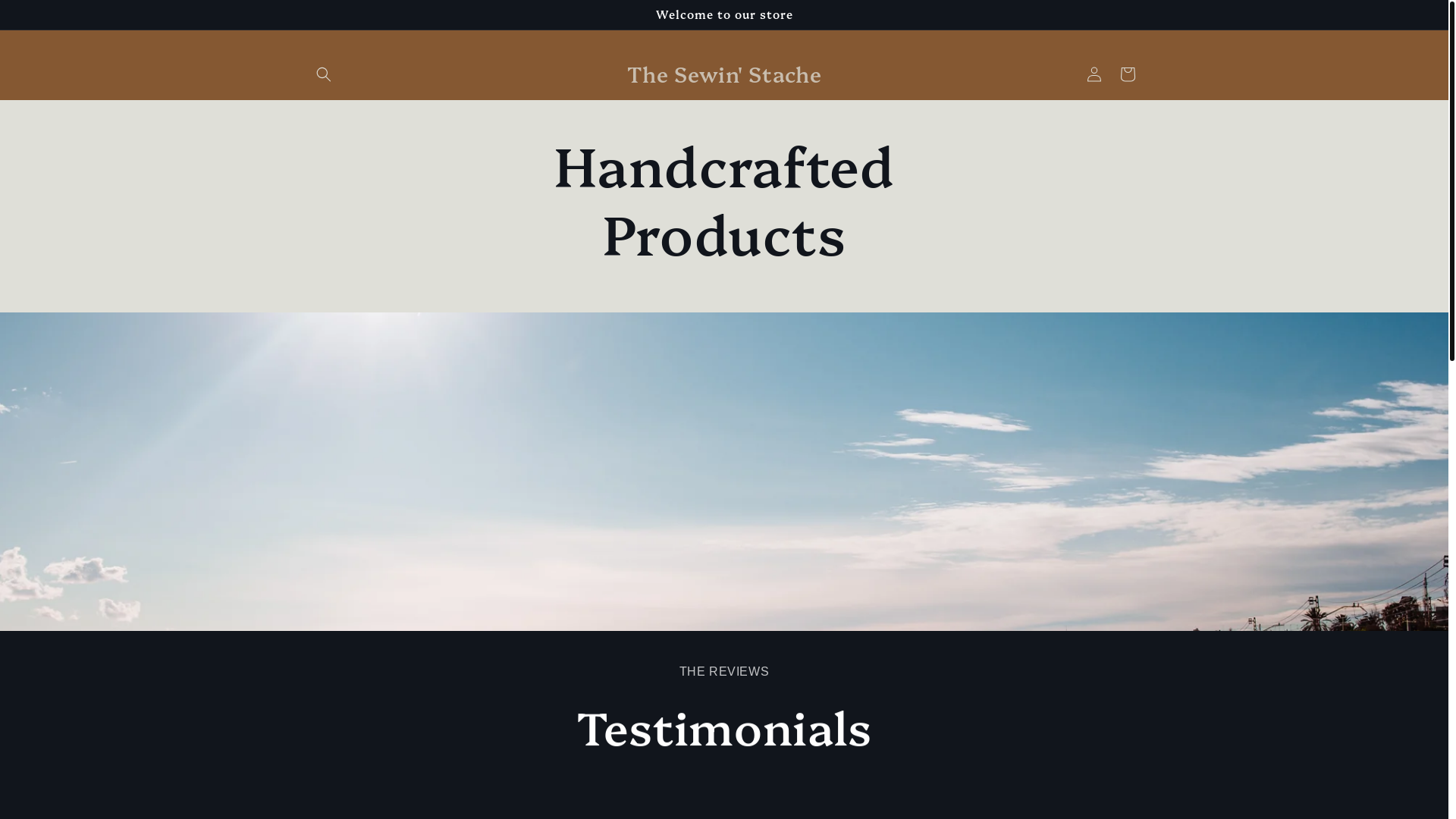 website screenshot of https://thesewinstache.com/