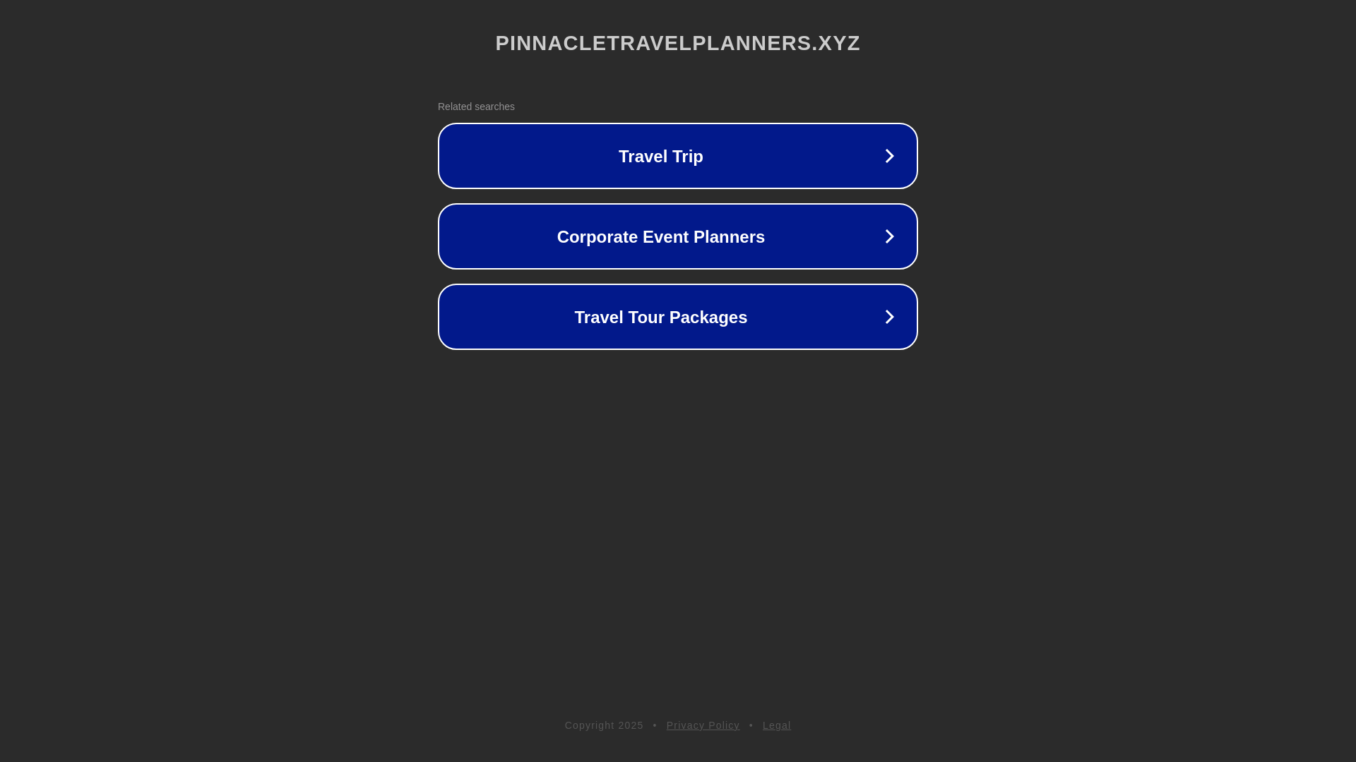 website screenshot of https://pinnacletravelplanners.xyz/