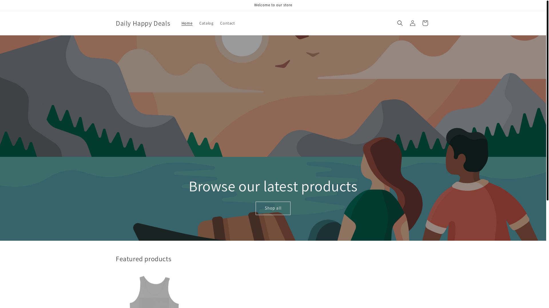 website screenshot of https://dailyhappydeals.com/