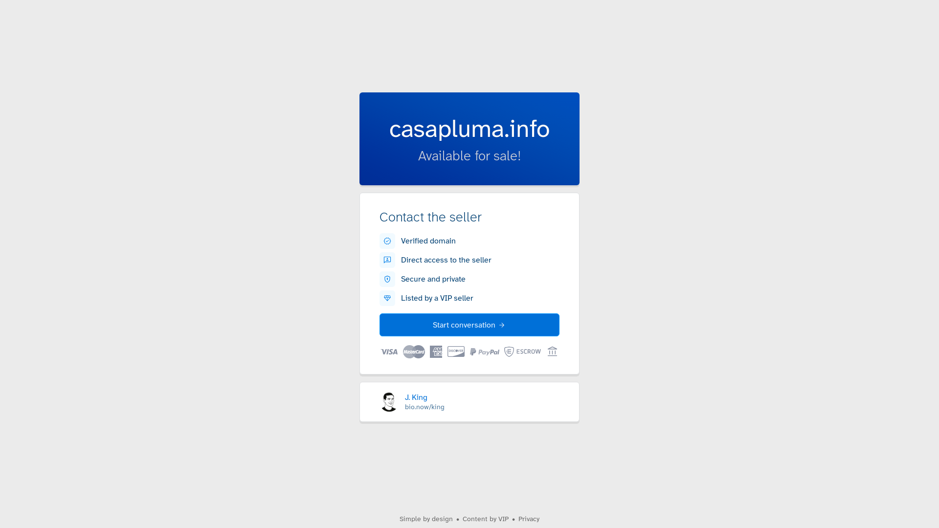 website screenshot of https://casapluma.info/