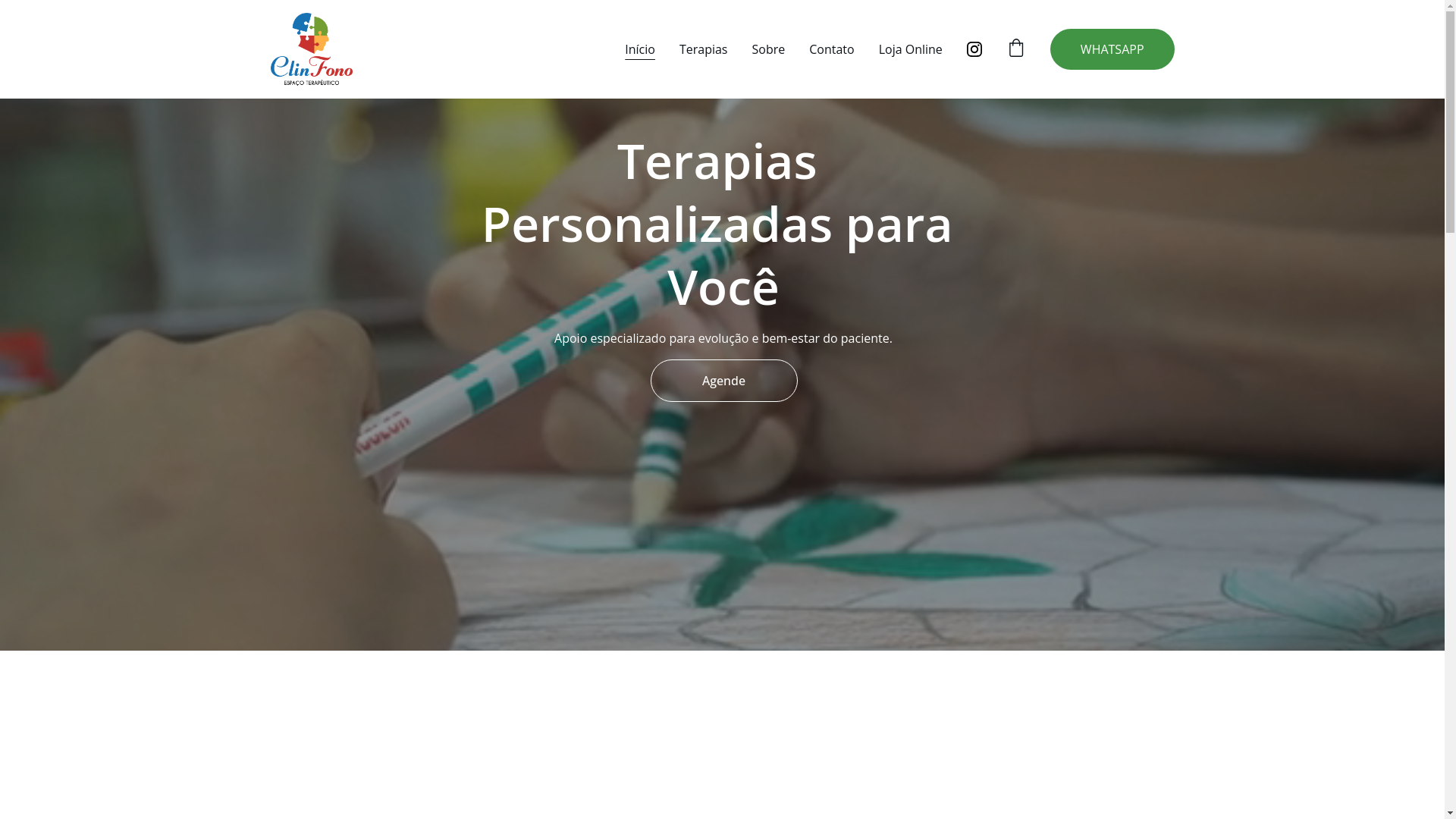 website screenshot of https://clinfonoterapias.com.br/