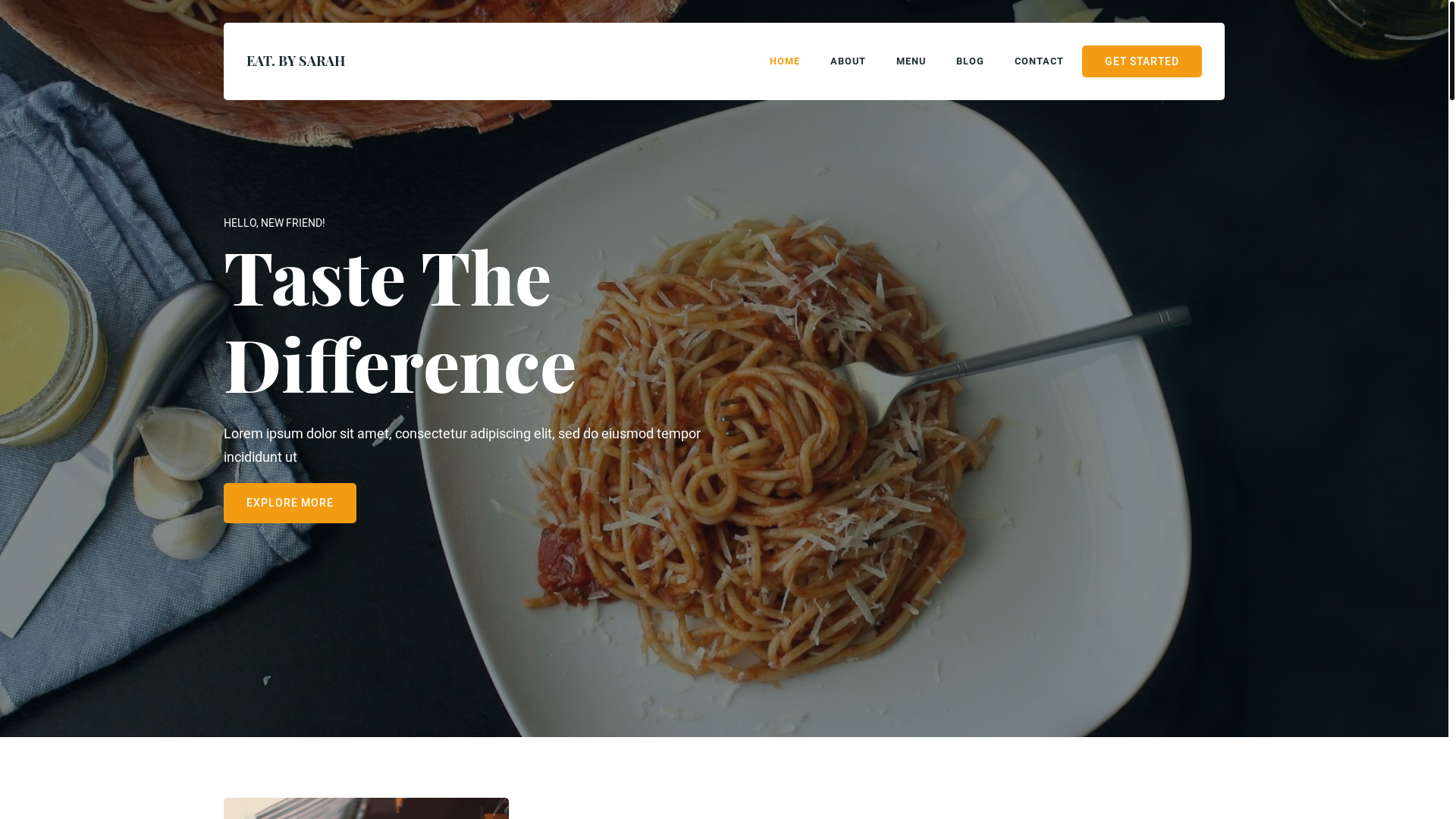 website screenshot of https://eatbysarah.com/