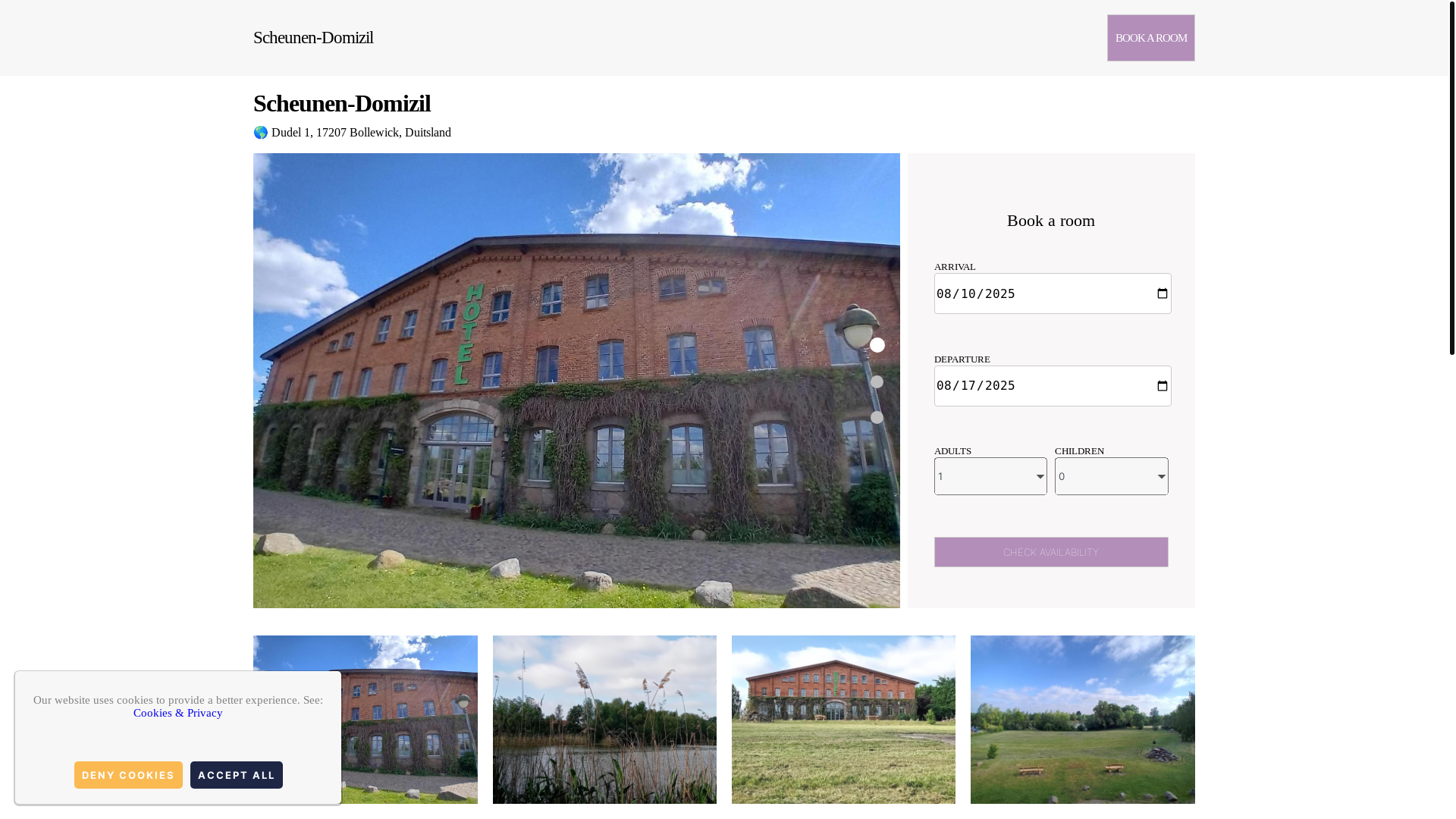 website screenshot of https://scheunen-domizil.com.es/
