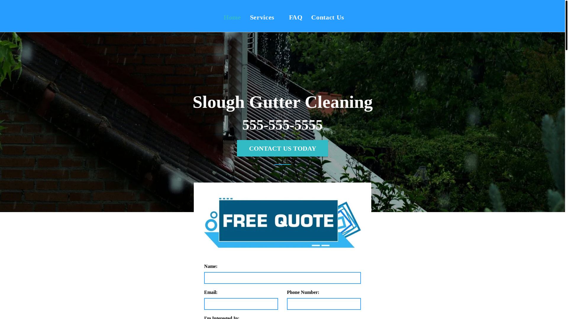 website screenshot of https://sloughguttercleaning.com/