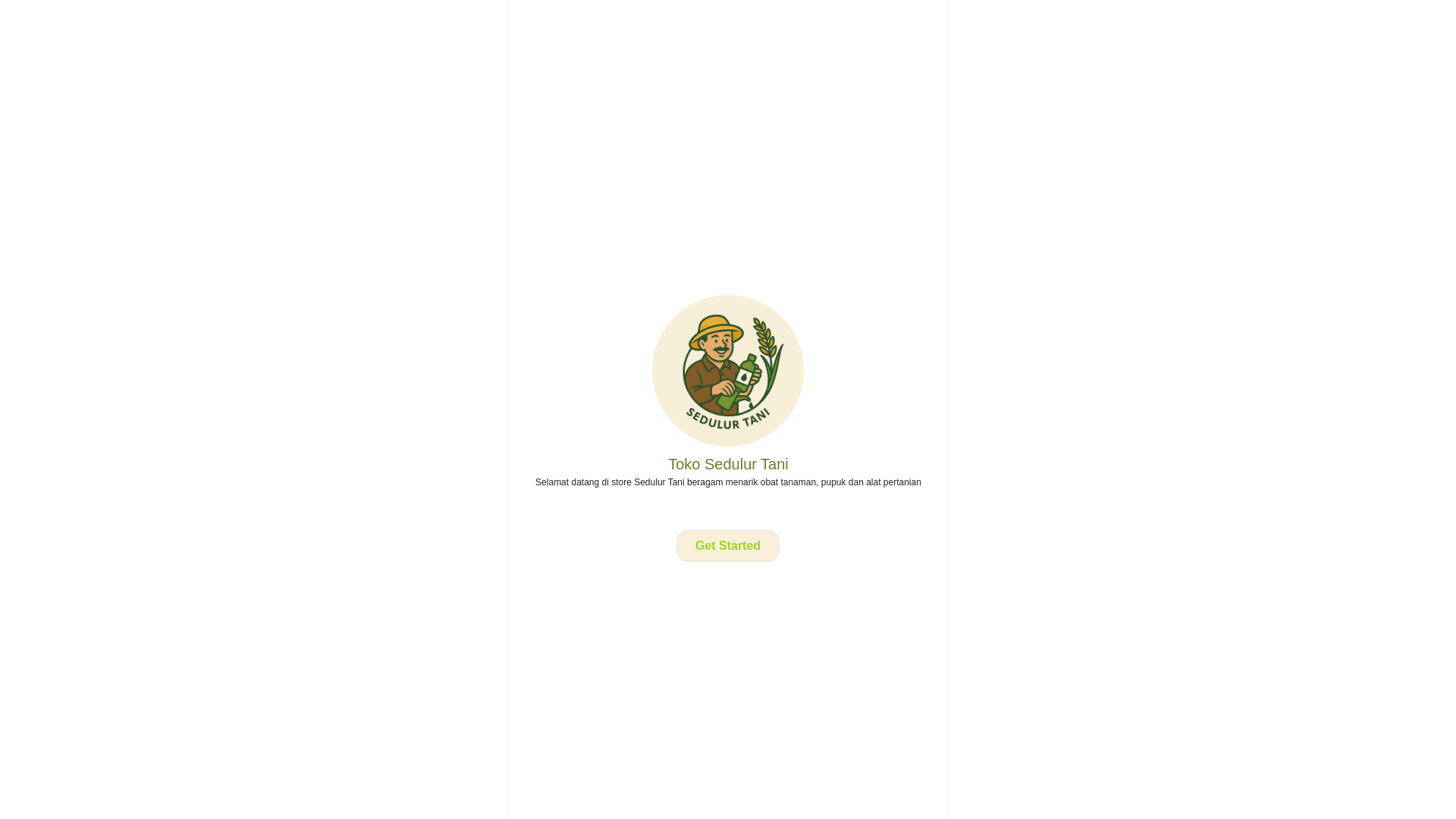 website screenshot of https://sedulurtani.my.id/
