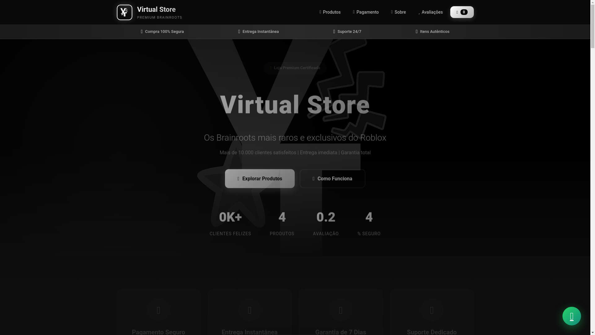 website screenshot of https://virtualstore.pages.dev/