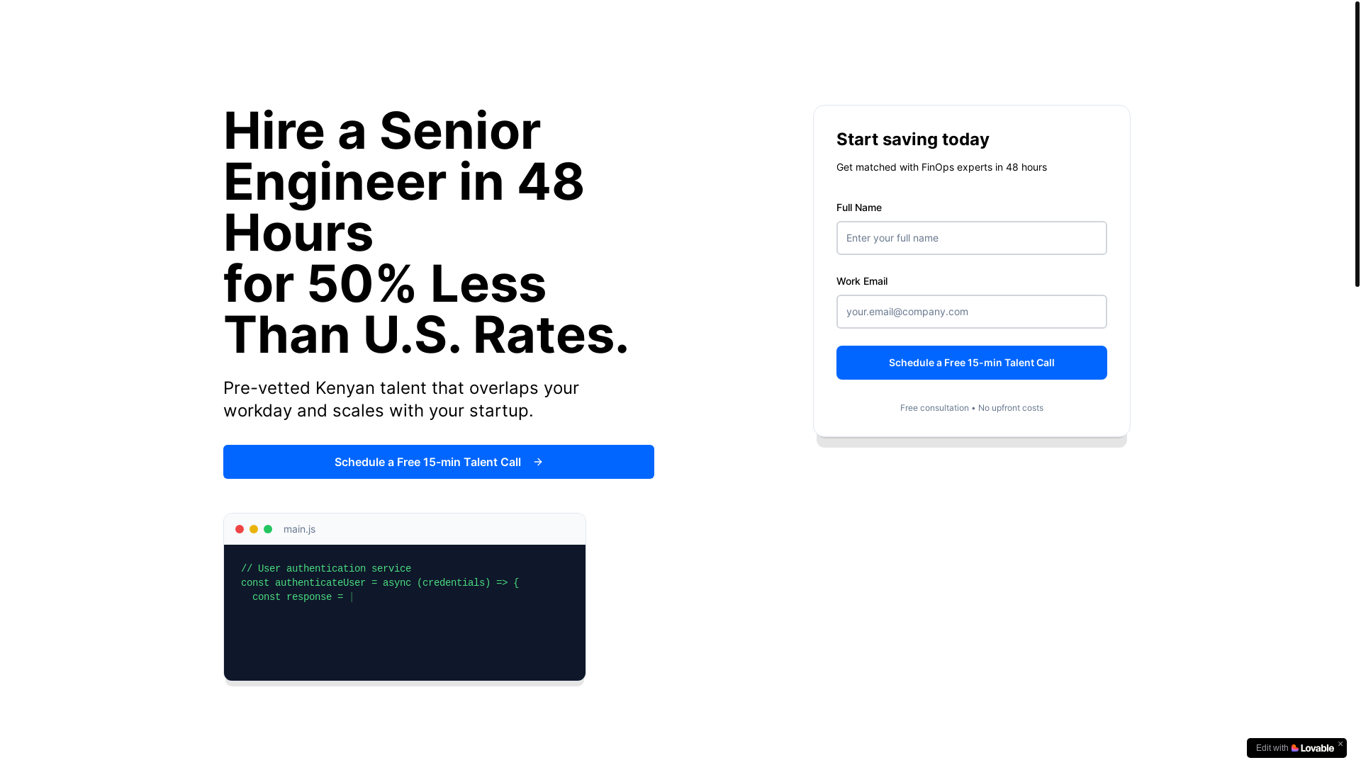 website screenshot of https://savannastack.com/