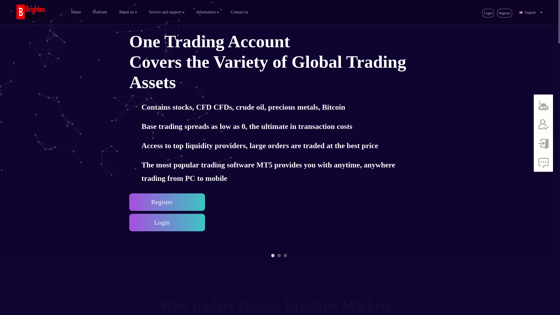 website screenshot of https://bramarkets.com/