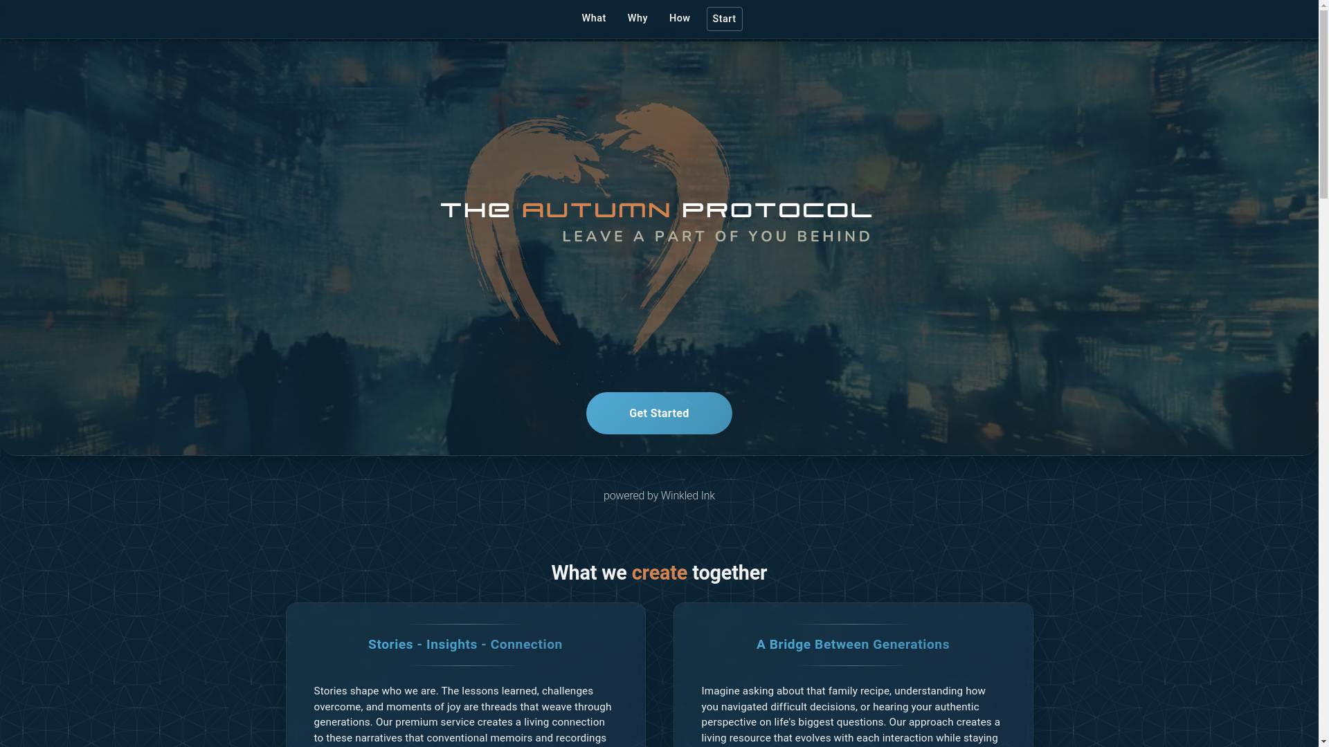 website screenshot of https://autumnprotocol.pages.dev/