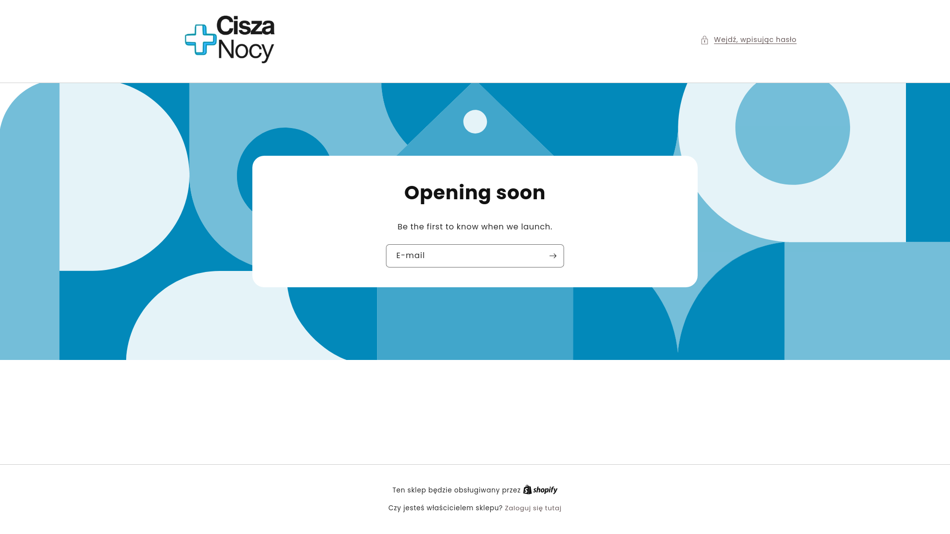 website screenshot of https://ciszanocy.pl/