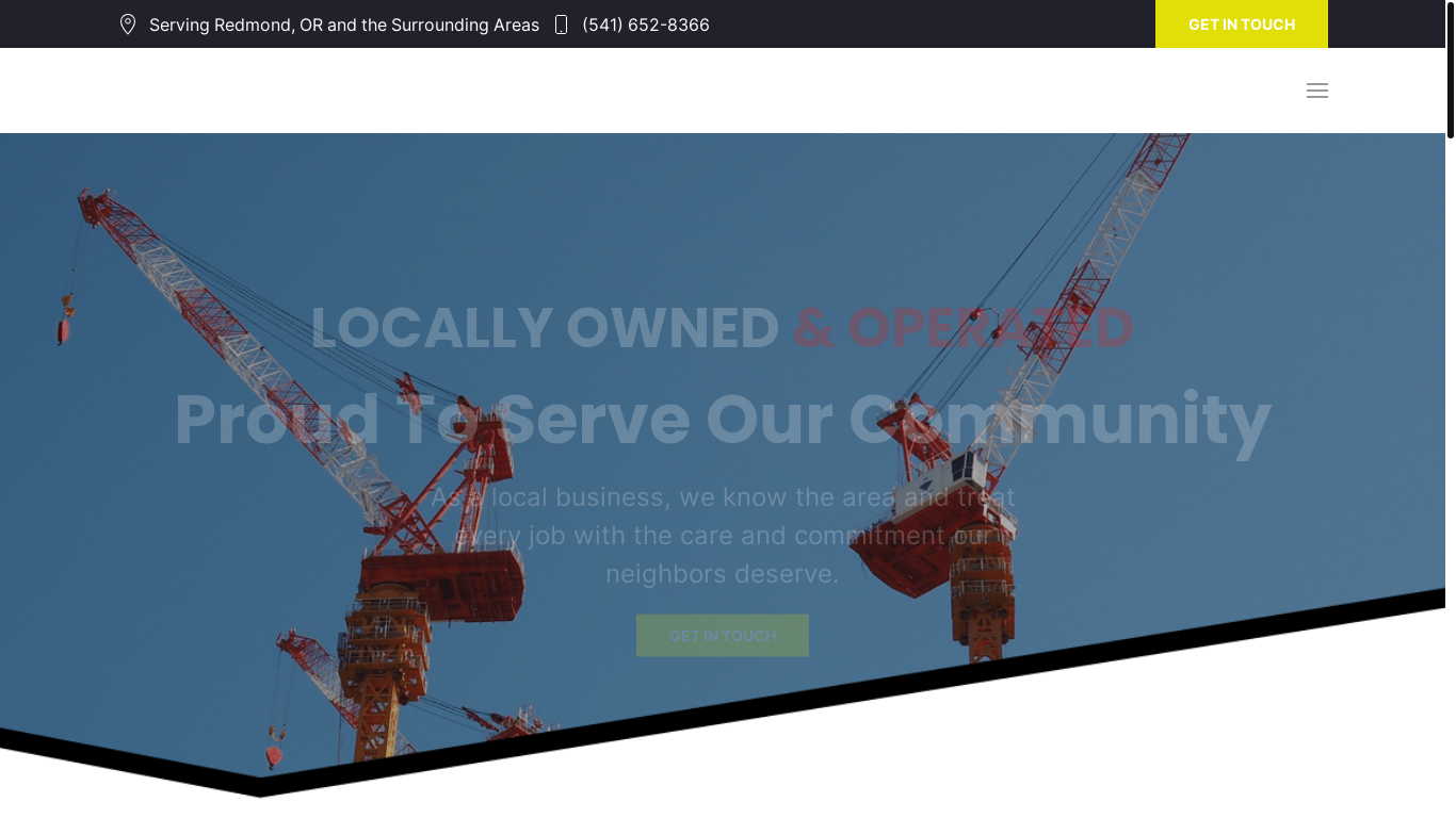 website screenshot of https://tkcrane.com/