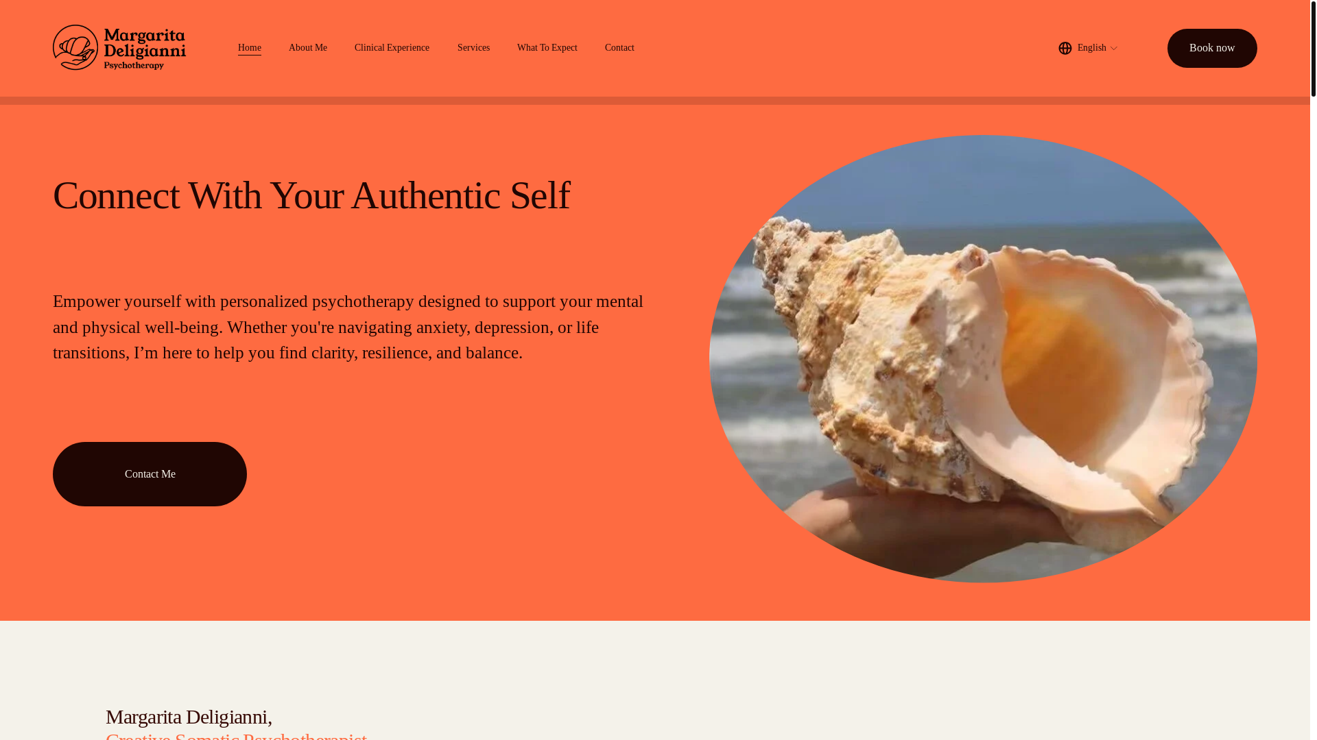 website screenshot of https://margaritadeligiannipsychotherapy.com/