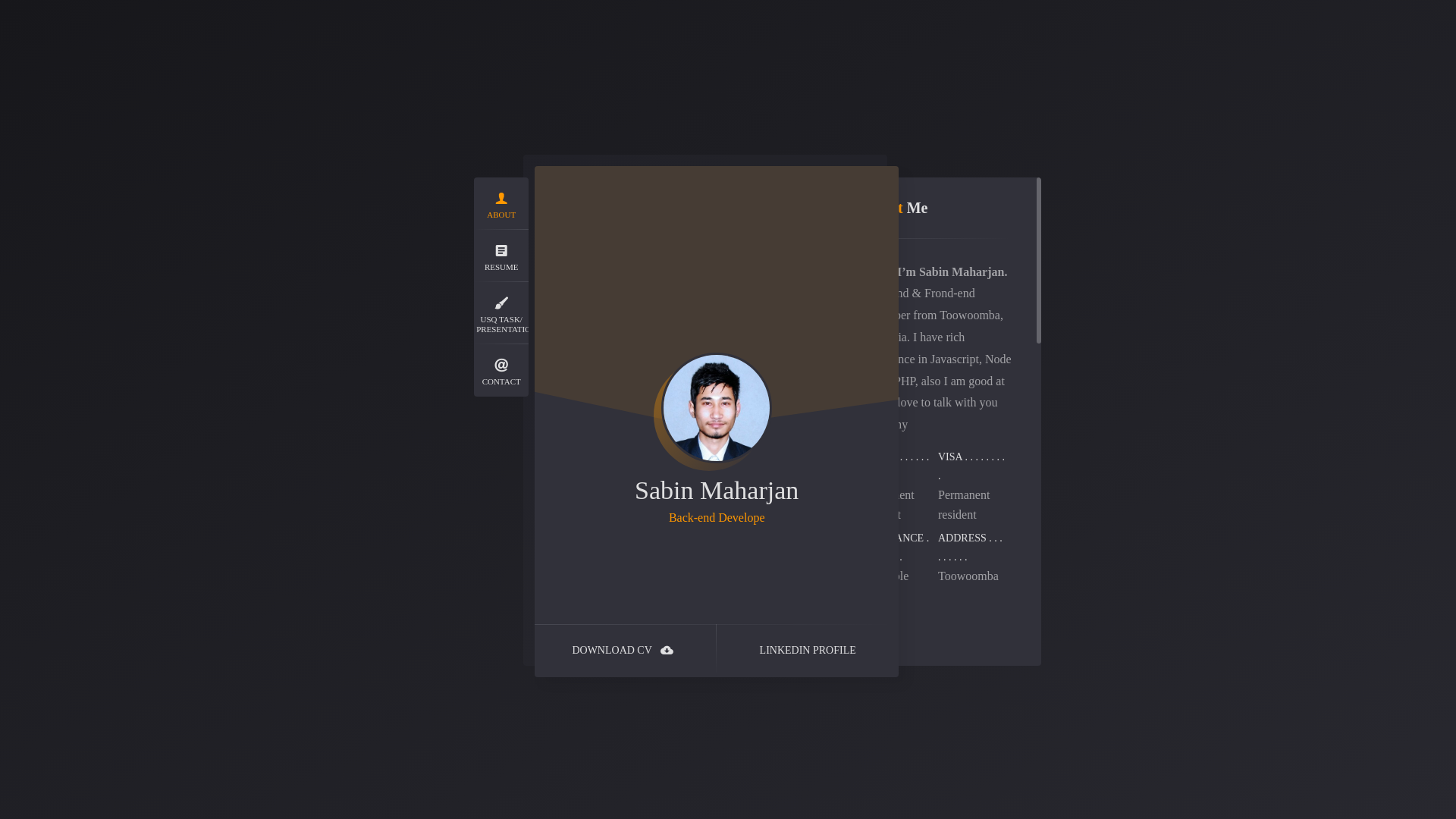 website screenshot of https://sabinmaharjan364-github-io.pages.dev/