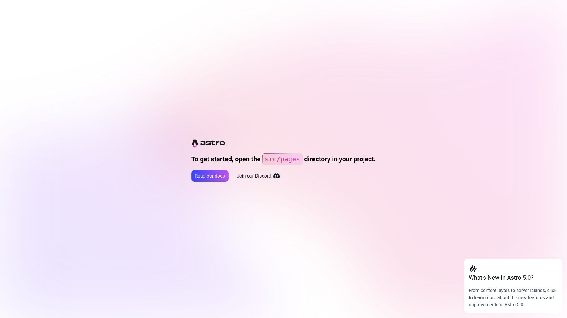 website screenshot of https://astro-clean.pages.dev/