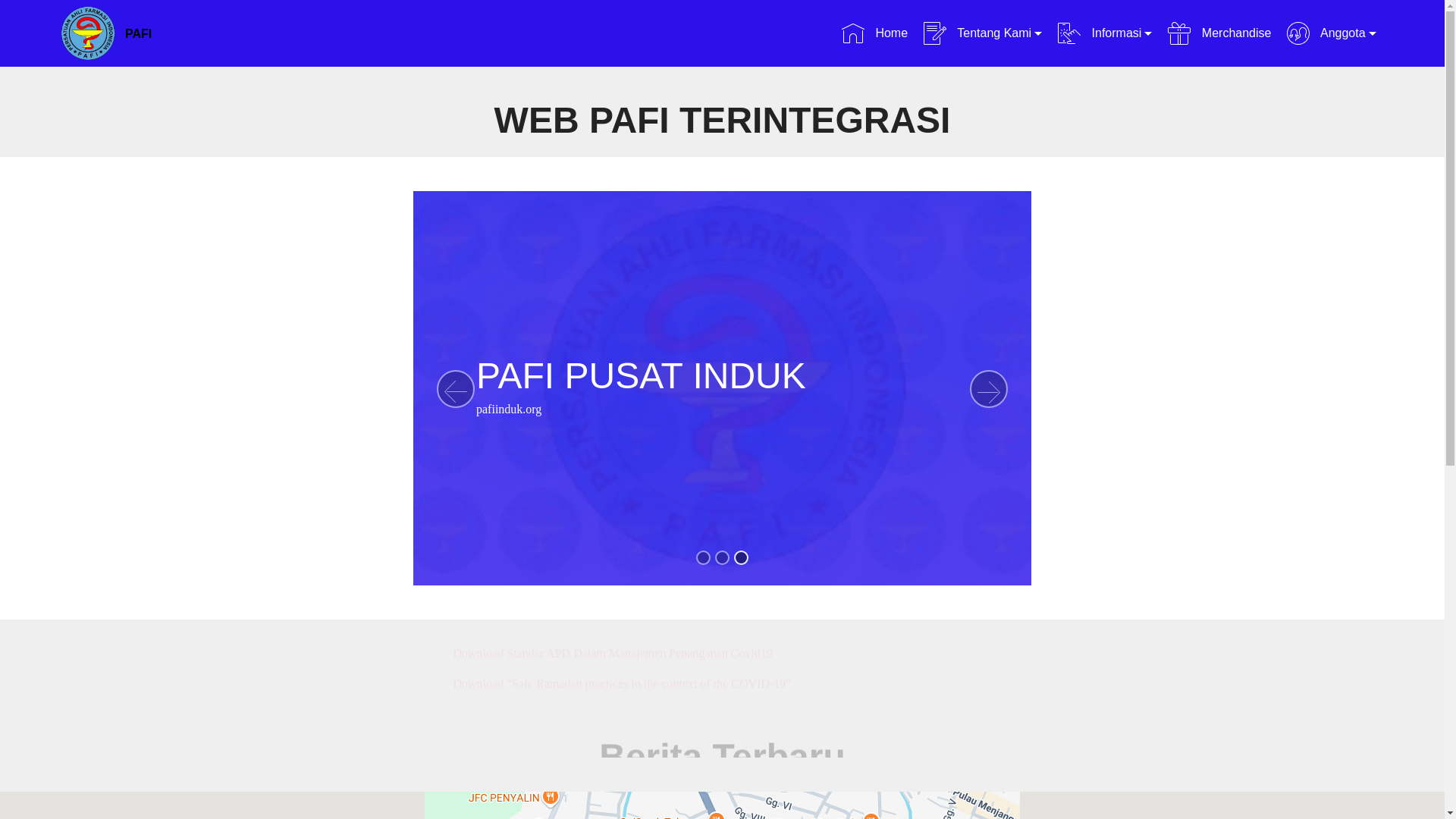 website screenshot of https://pafi-tabanan-org.pages.dev/