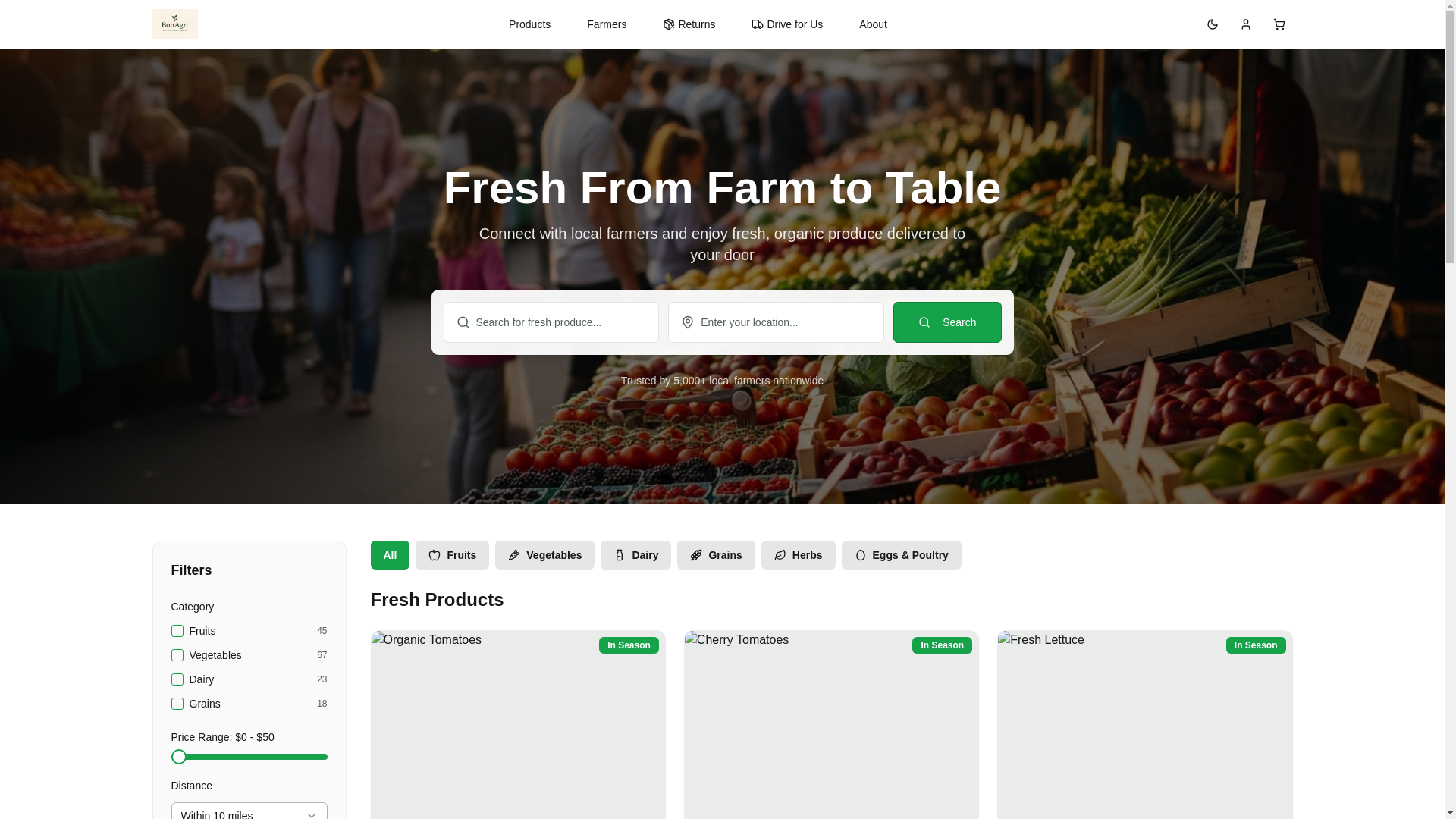 website screenshot of https://bonagri.net/
