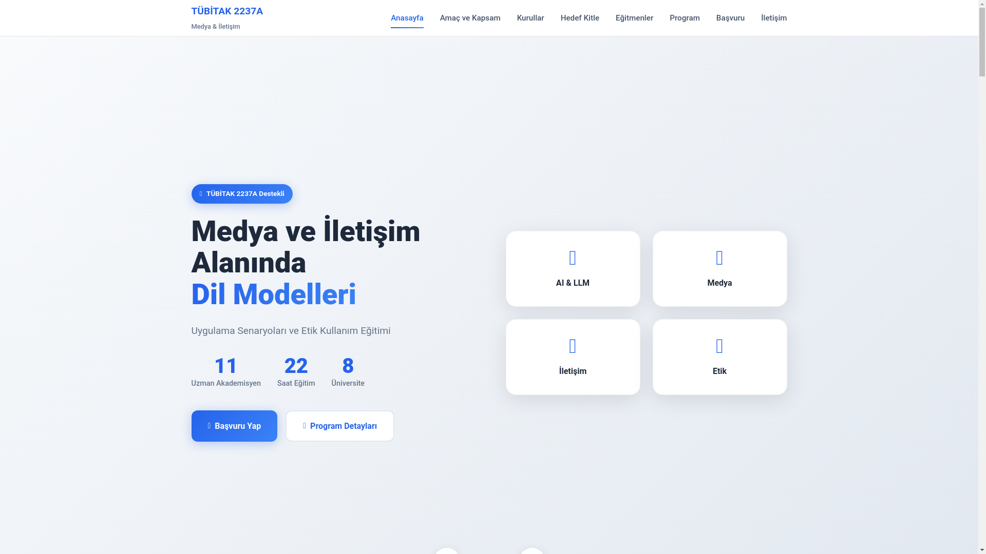 website screenshot of https://medyaveiletisim2237.com/