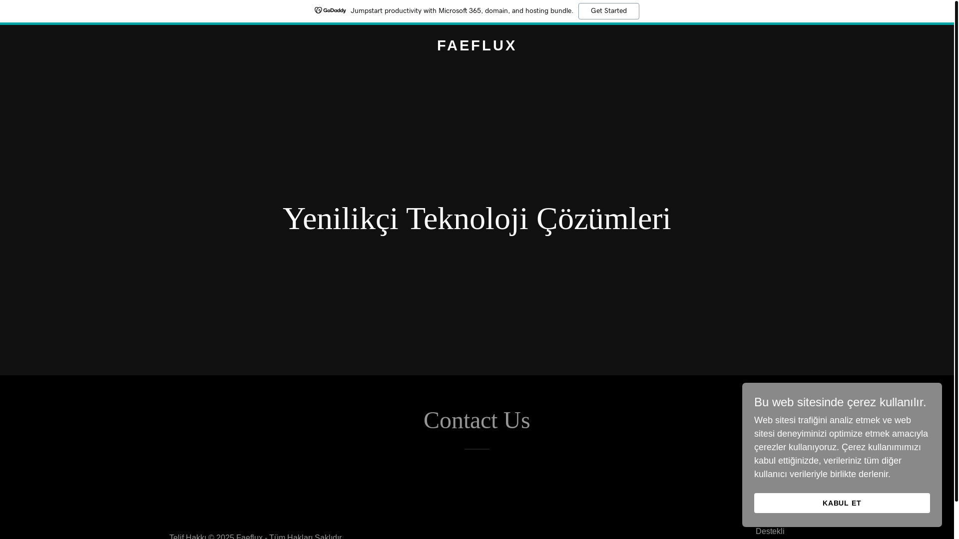 website screenshot of https://faeflux.com/