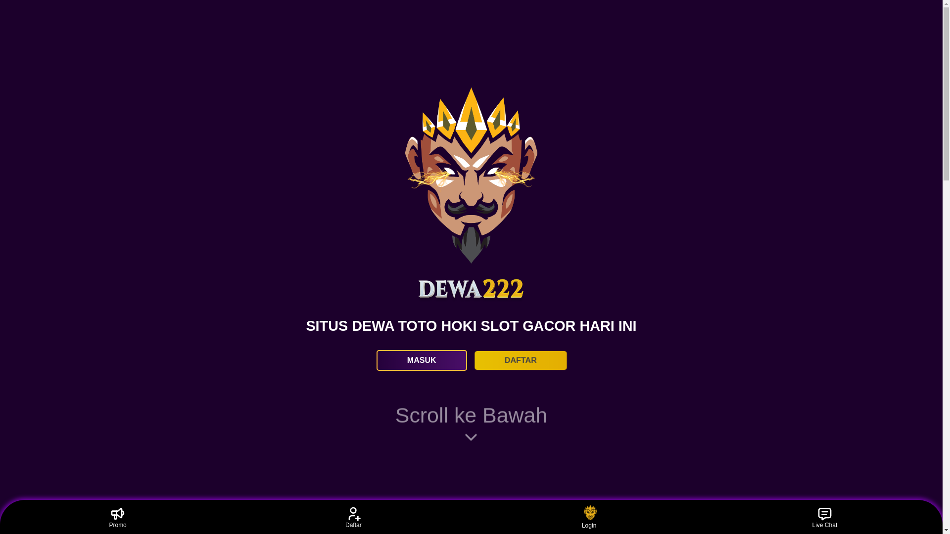 website screenshot of https://dewa222-comeback.pages.dev/