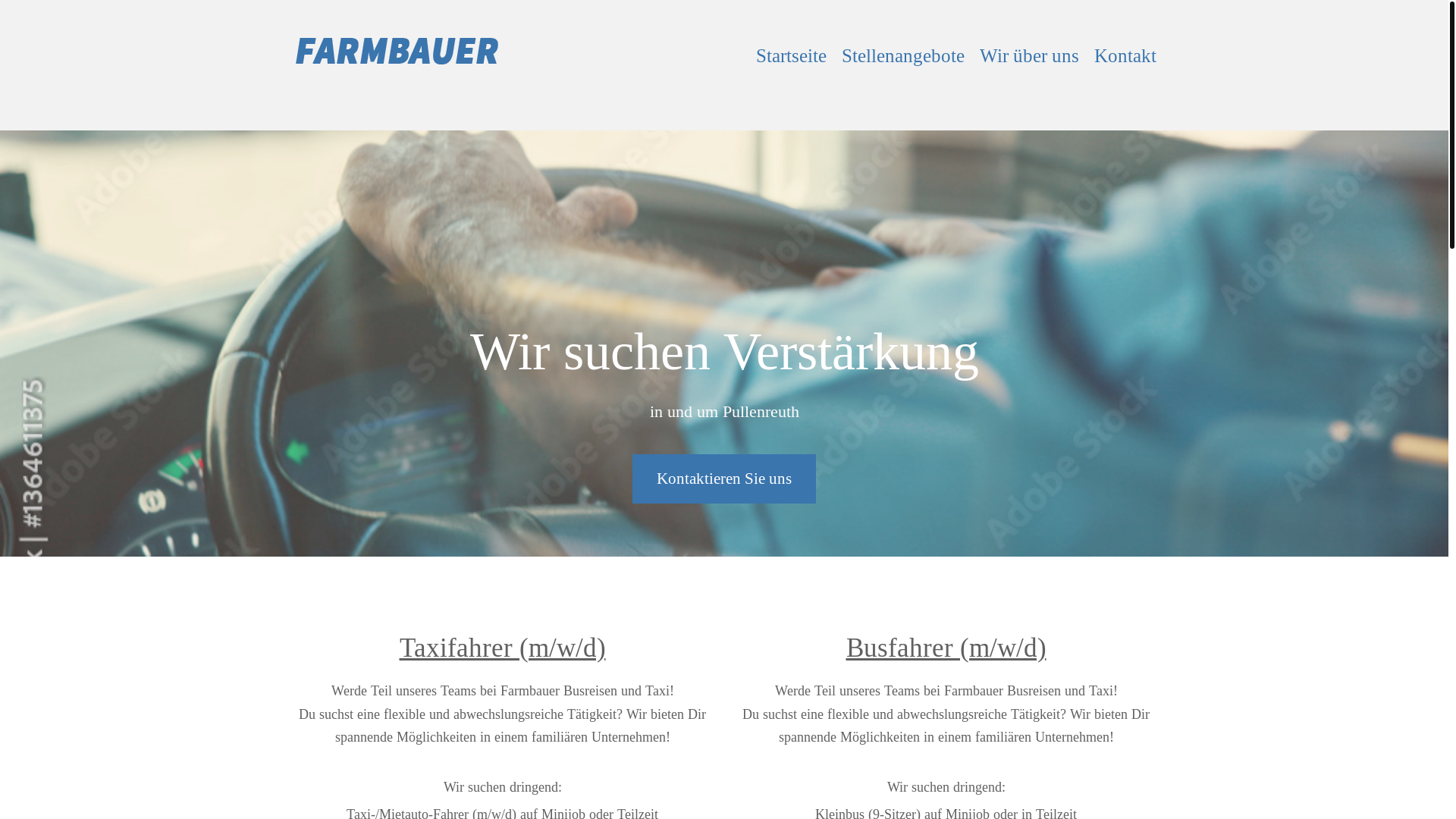 website screenshot of https://farmbauer-karriere.de/