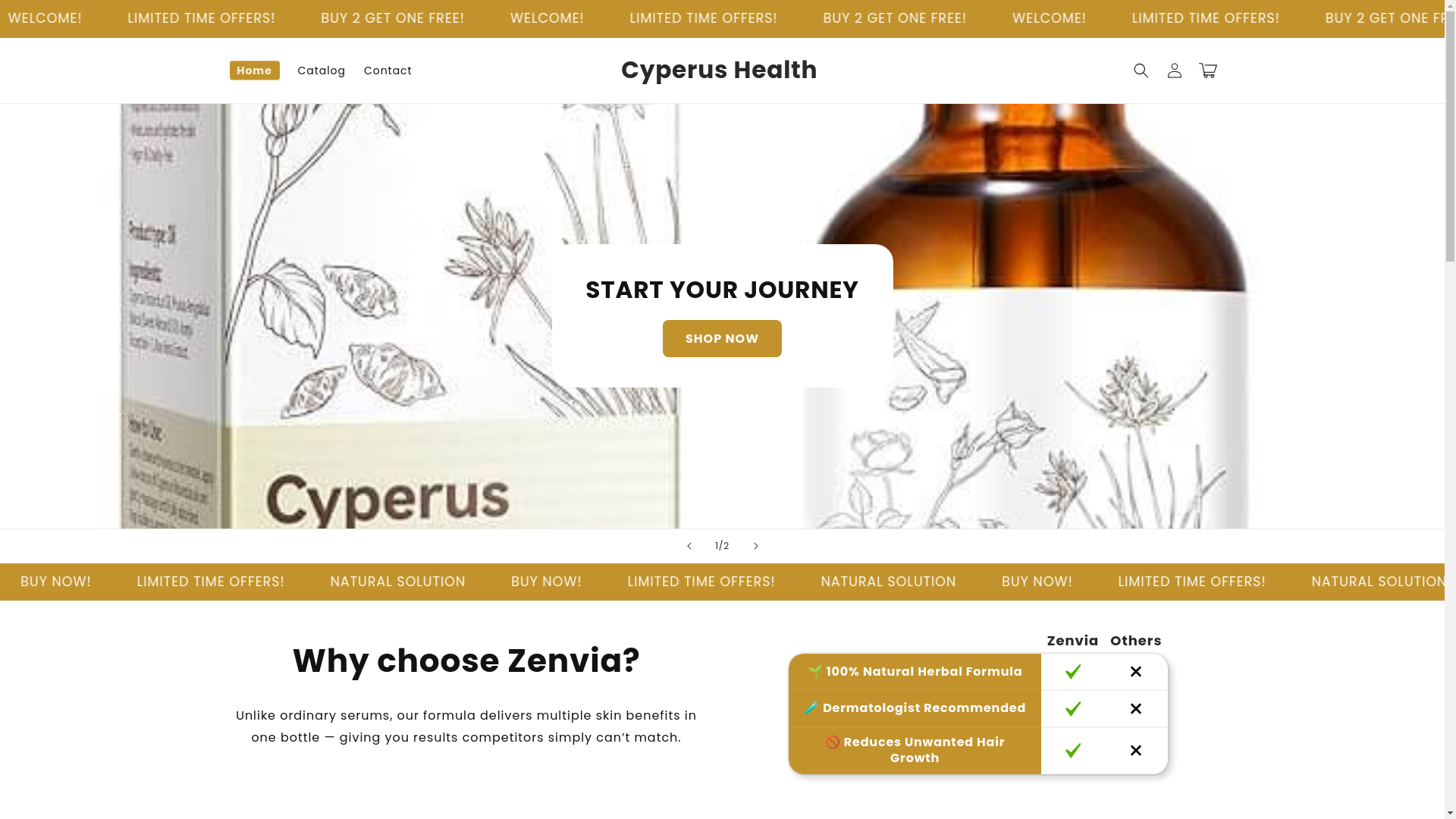 website screenshot of https://cyperushealth.com/