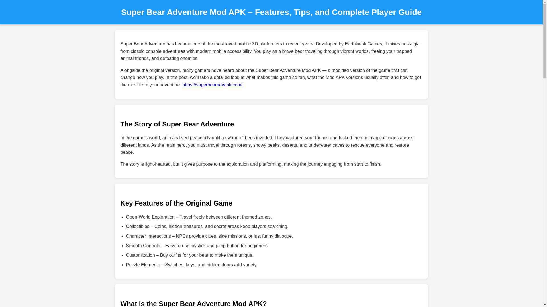 website screenshot of https://superbearadvmodapk.pages.dev/