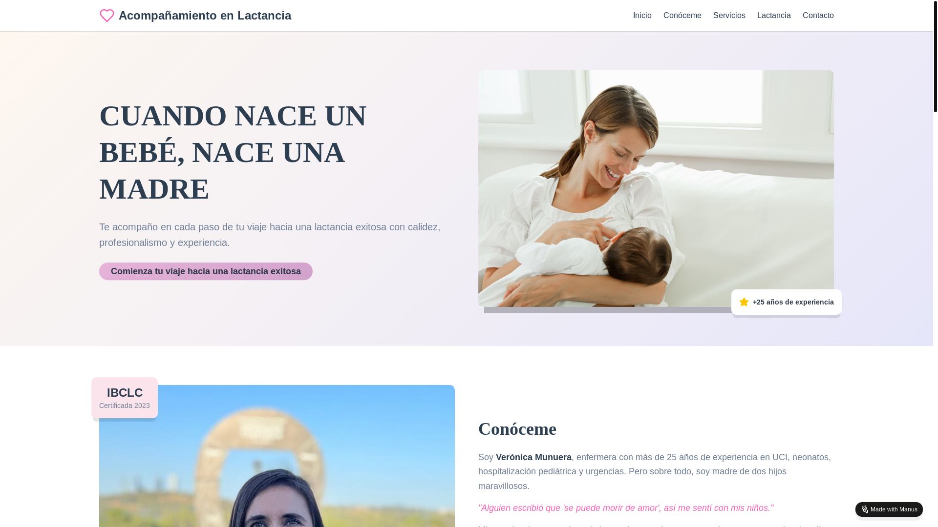 website screenshot of https://tulactanciaconveronica.es/