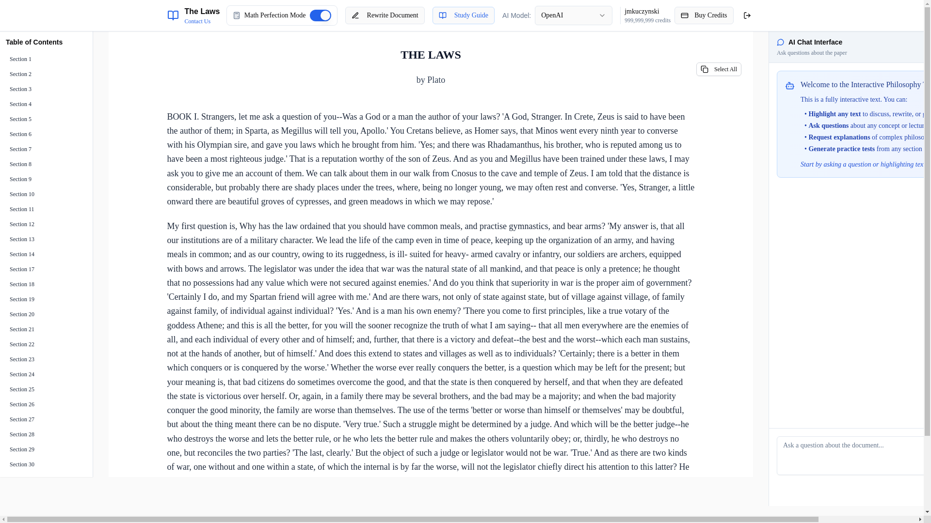 website screenshot of https://thelawsbyplato.xyz/