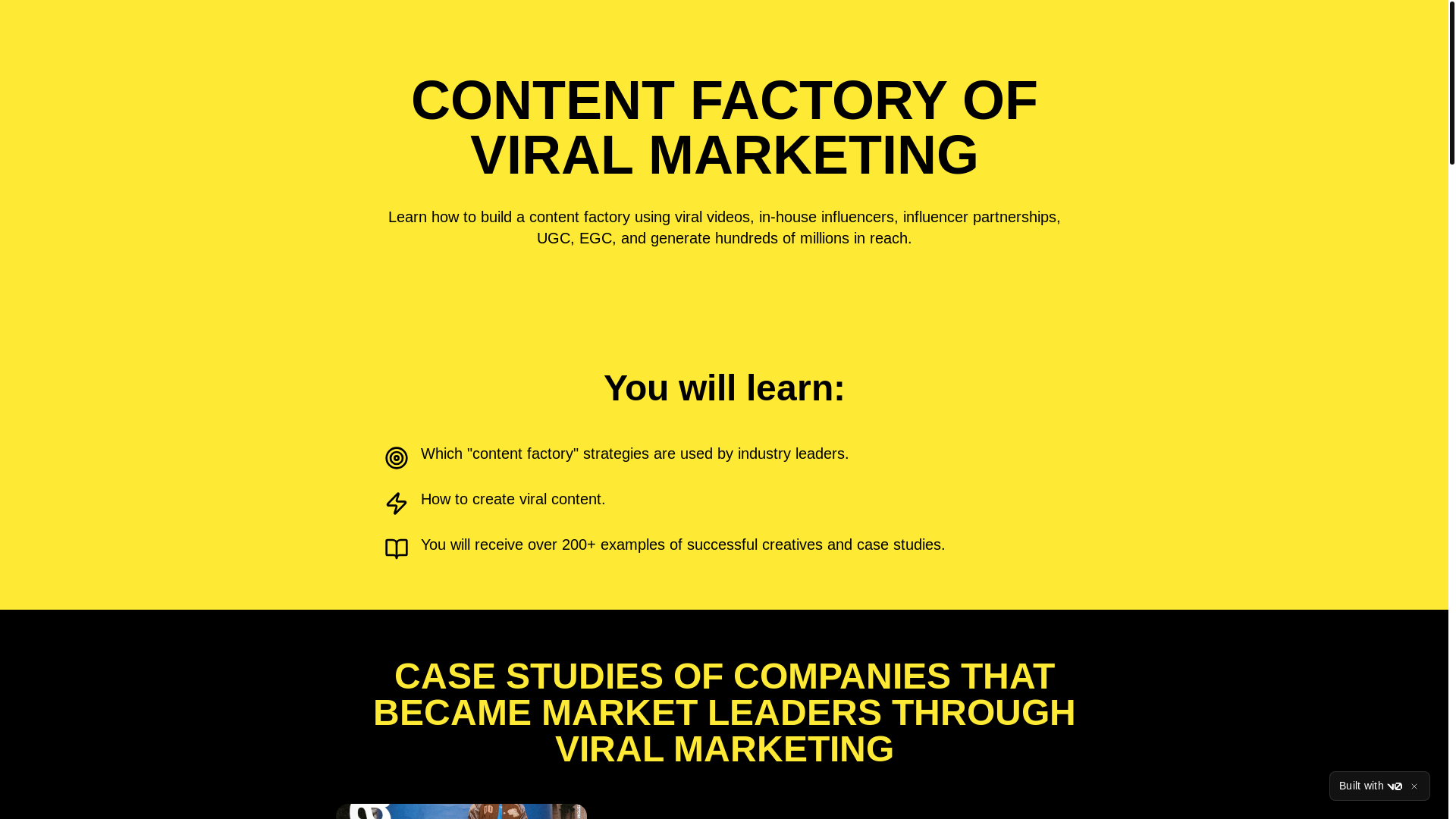 website screenshot of https://contentfactory20.pro/