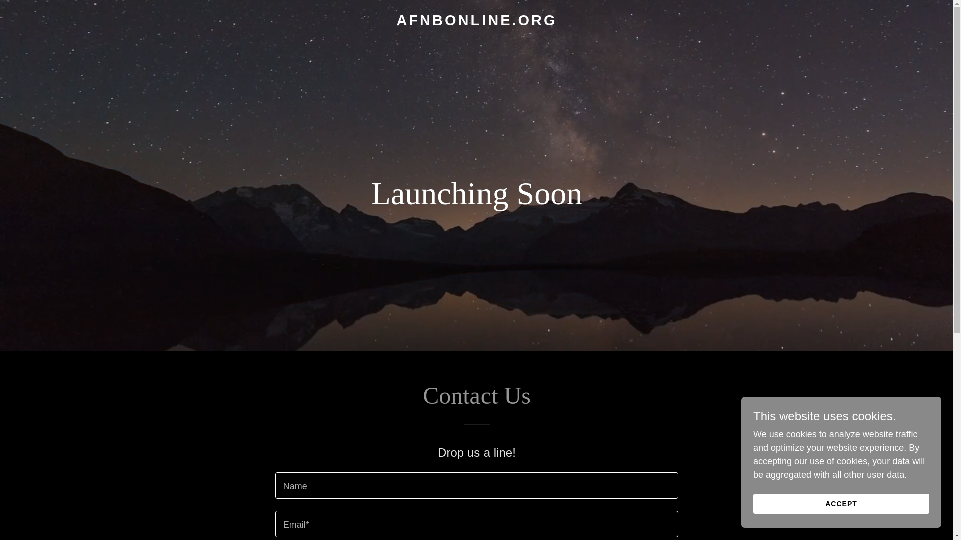 website screenshot of https://afnbonline.org/