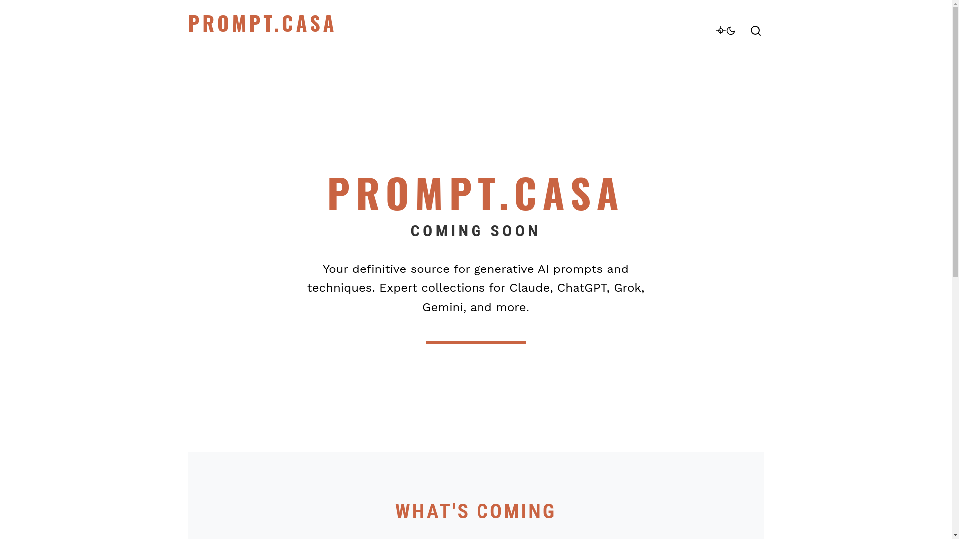 website screenshot of https://prompt-casa-astro.pages.dev/