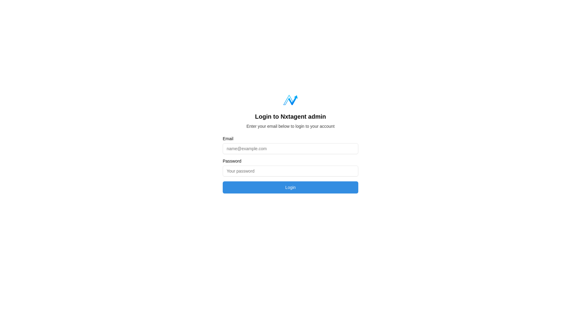website screenshot of https://nxtagent-admin-frontend-dev.pages.dev/