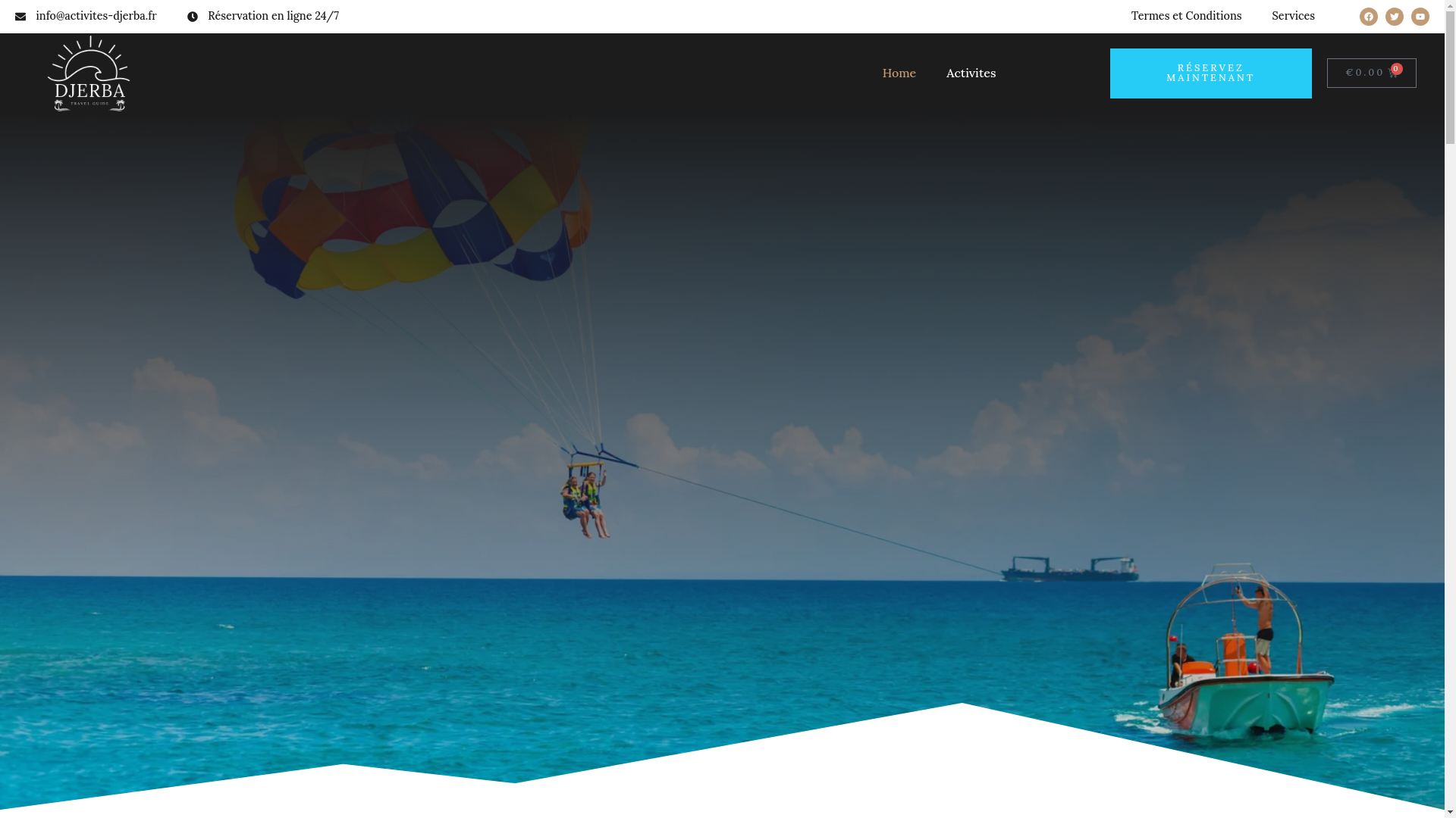 website screenshot of https://activites-djerba.com/