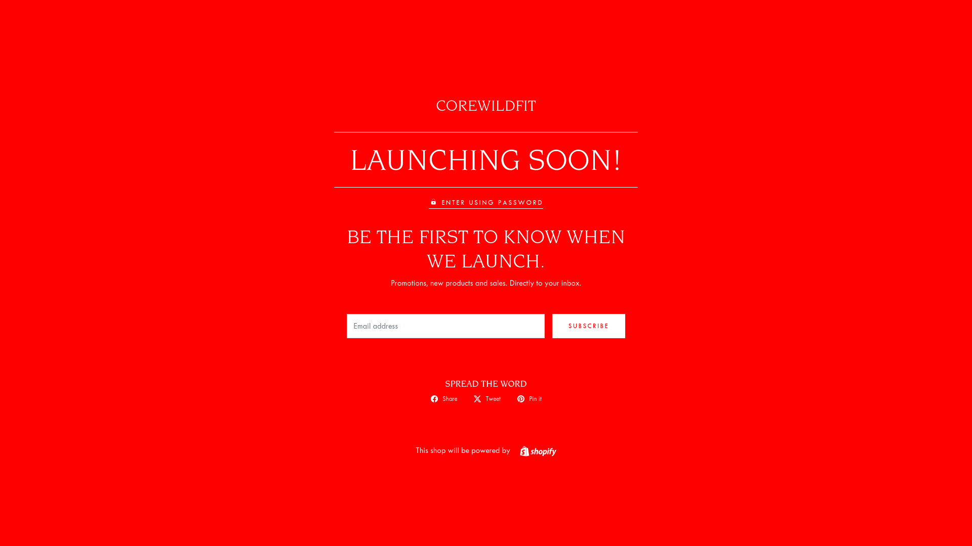 website screenshot of https://corewildfit.com/
