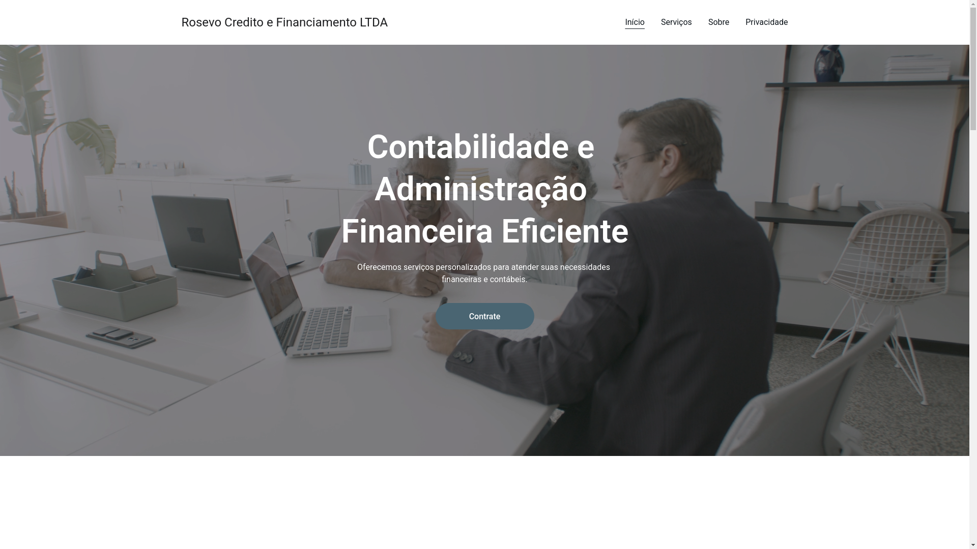website screenshot of https://rosevocreditoefinanciamentoltda.shop/