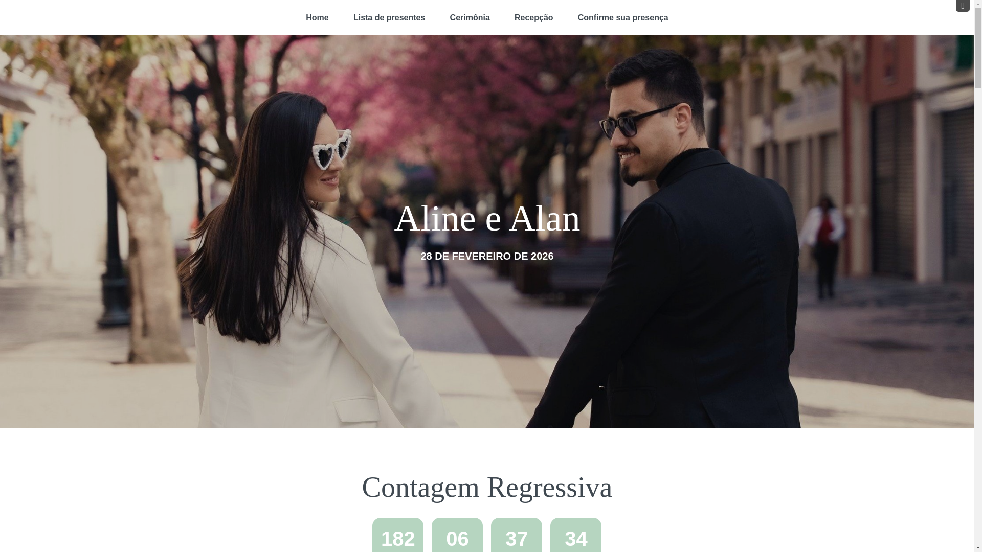 website screenshot of https://alineealan.com.br/