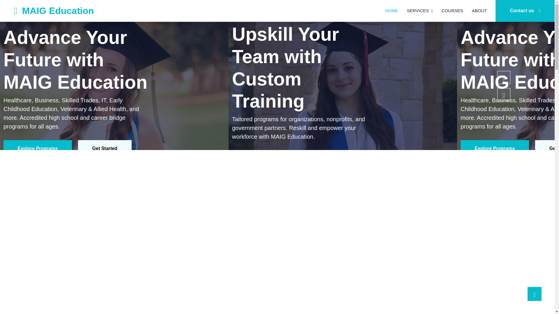 website screenshot of https://maigeducation.pages.dev/