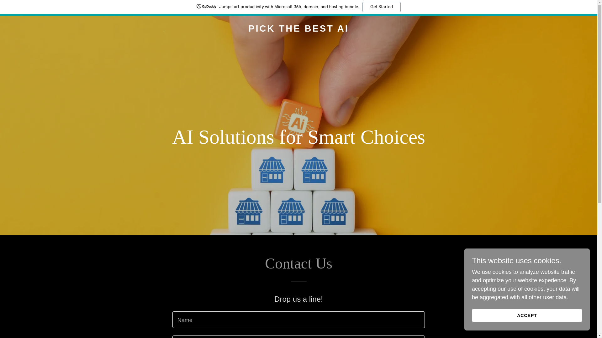 website screenshot of https://pickthebestai.net/