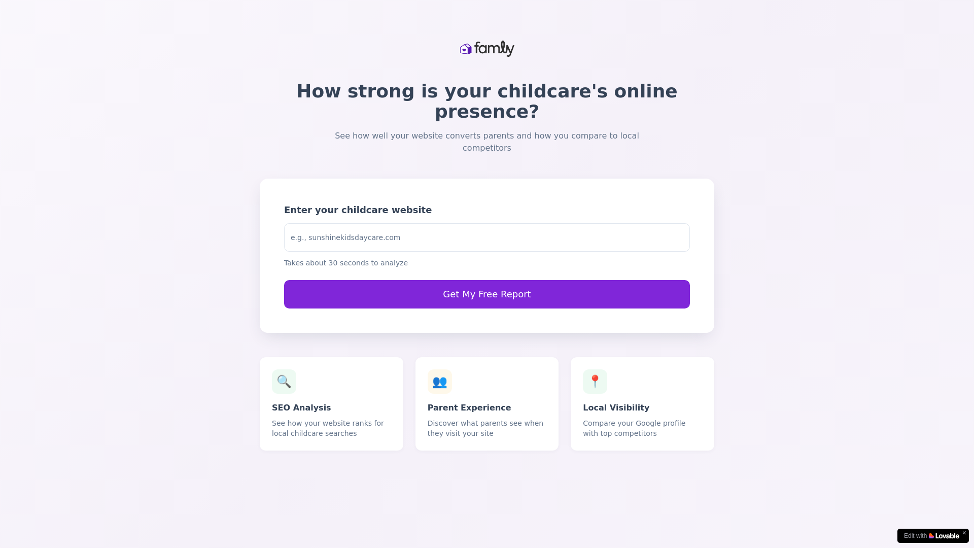 website screenshot of https://childcaresidekick.com/